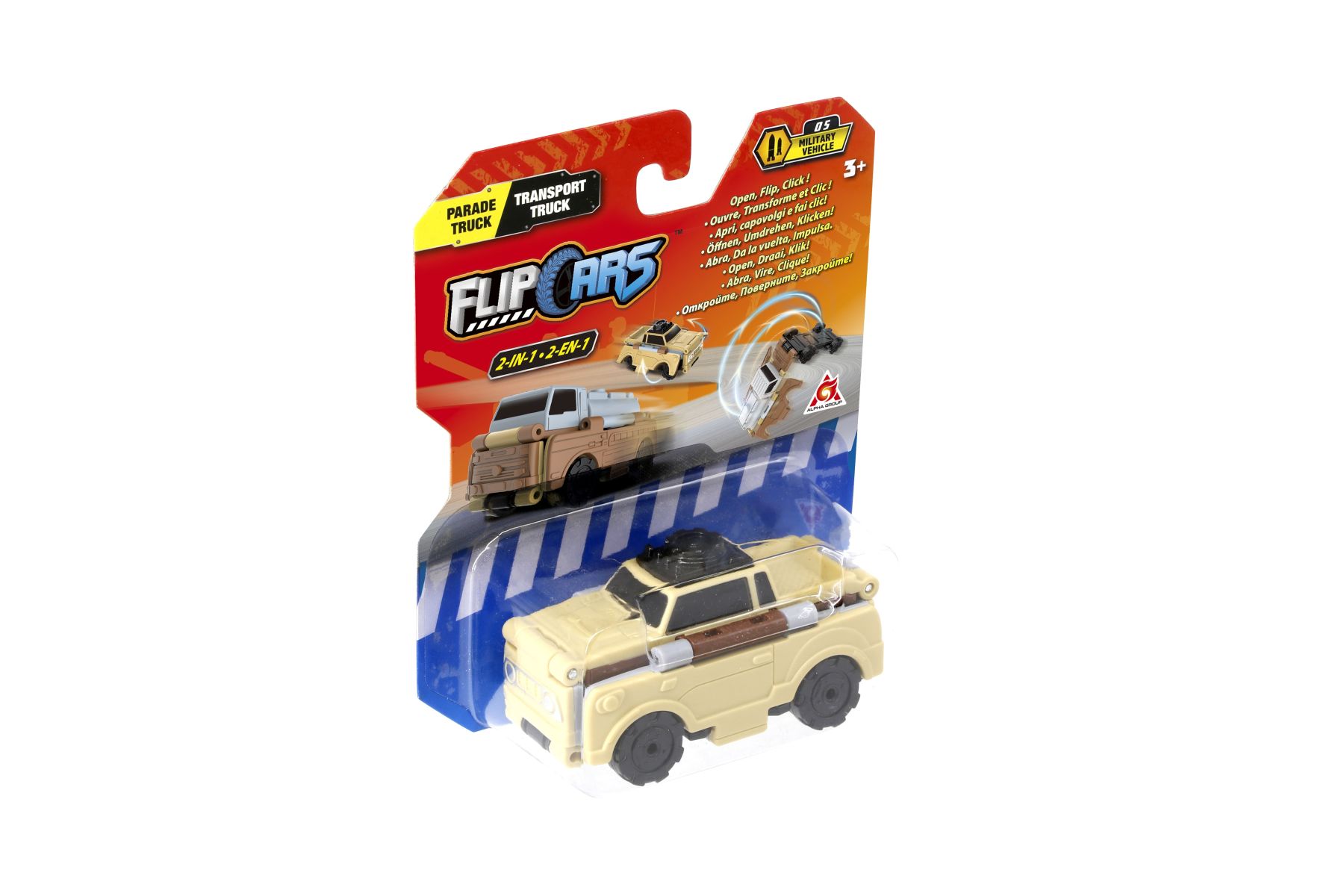 Машинка-трансформер Flip Cars Парадна вантажівка і Автоцистерна 2 в 1 (EU463875-28)