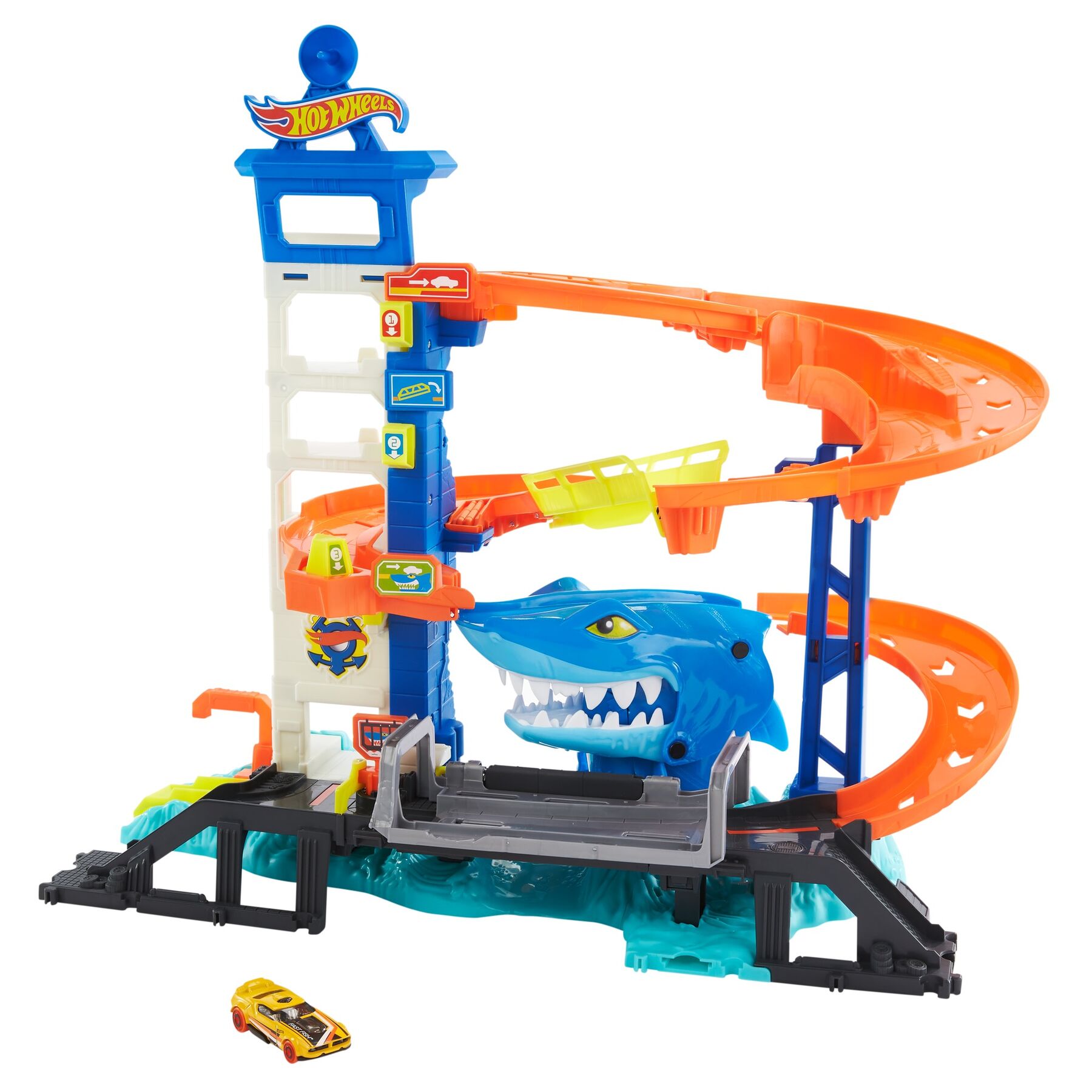 Ігровий набір Hot Wheels City Втеча від лютої акули (HDP06)