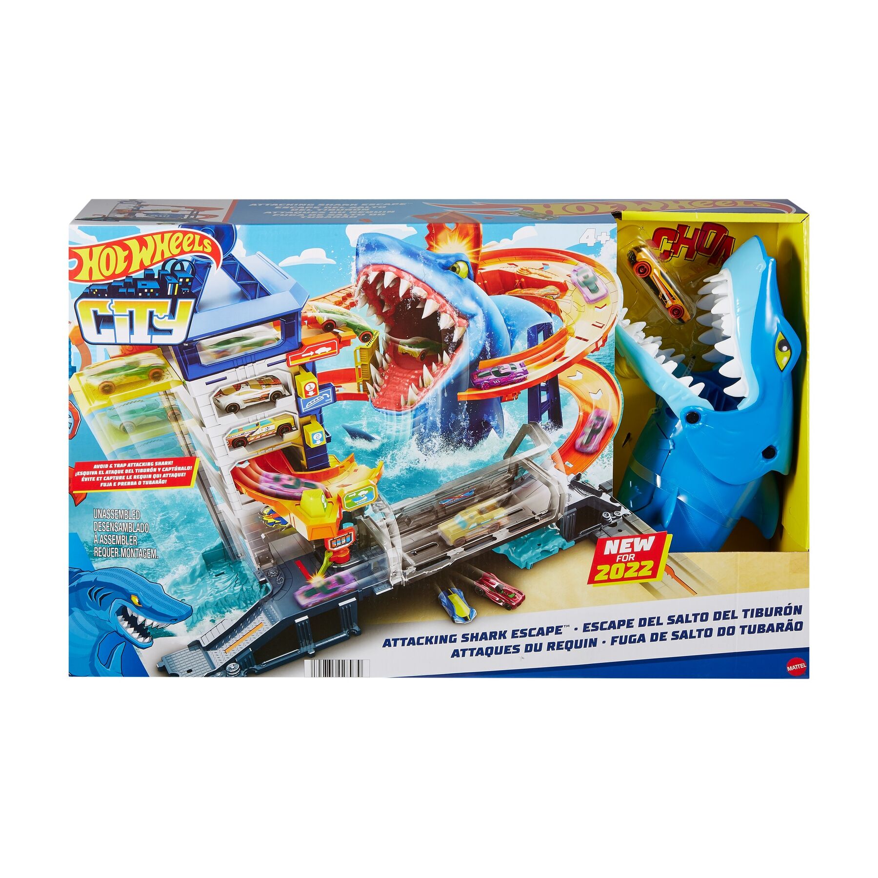 Ігровий набір Hot Wheels City Втеча від лютої акули (HDP06)