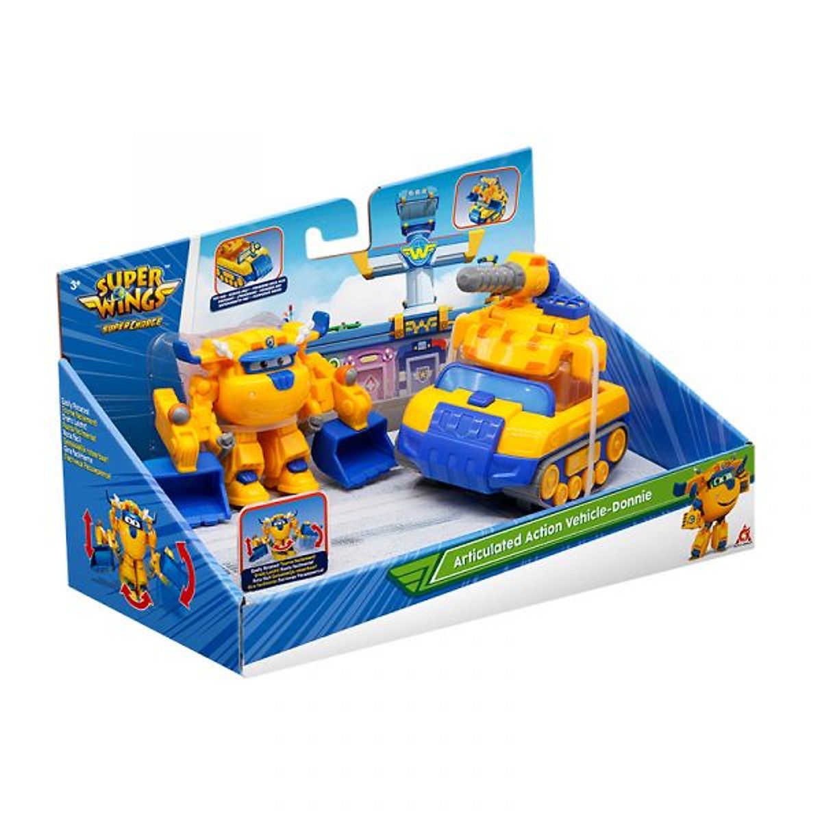 Ігровий набір Super Wings Supercharge Articulated Action Vehicle Донні (EU740992V)