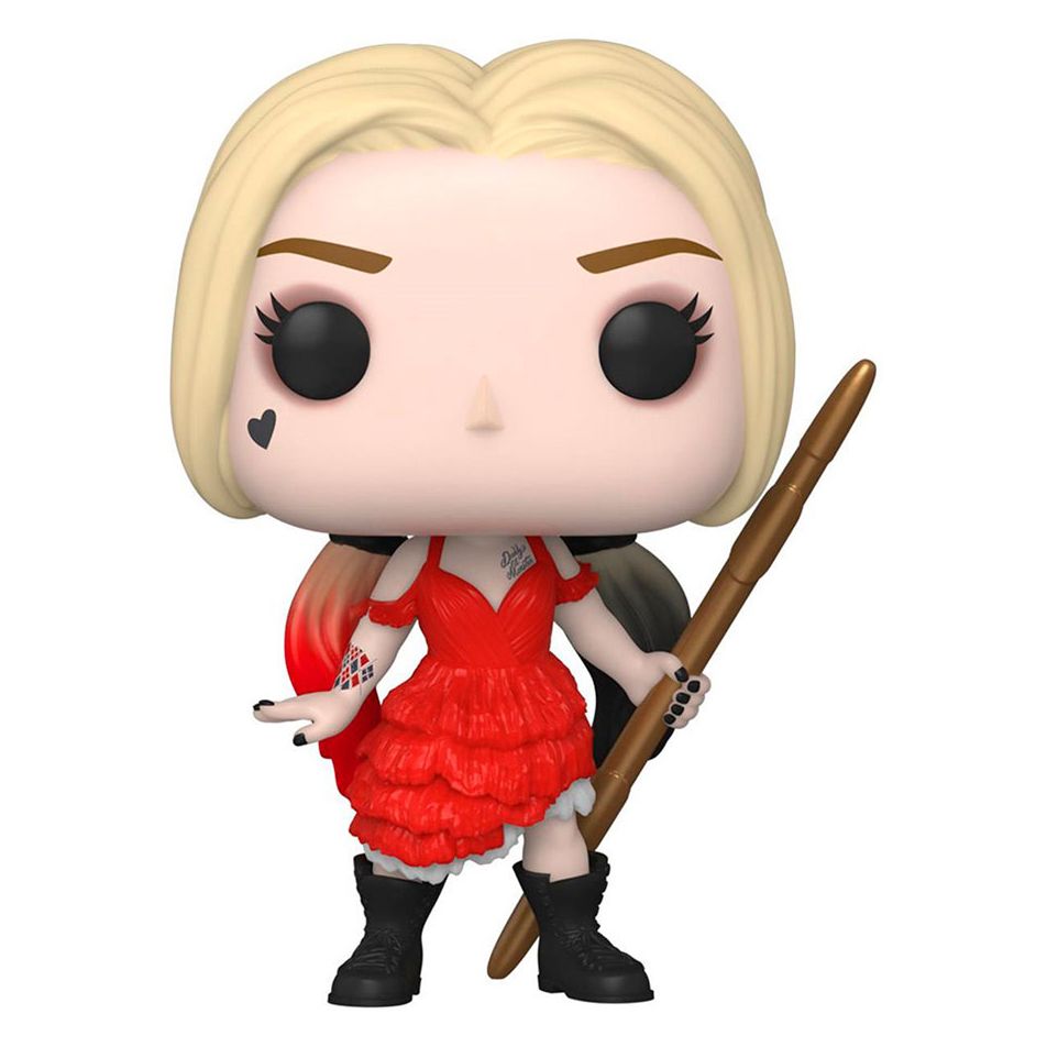 Фігурка Funko Pop Загін самогубців Гарлі Квінн у червоній сукні (56016)