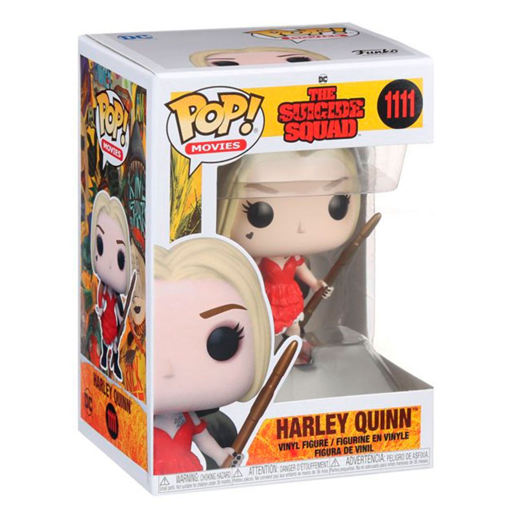 Фігурка Funko Pop Загін самогубців Гарлі Квінн у червоній сукні (56016)
