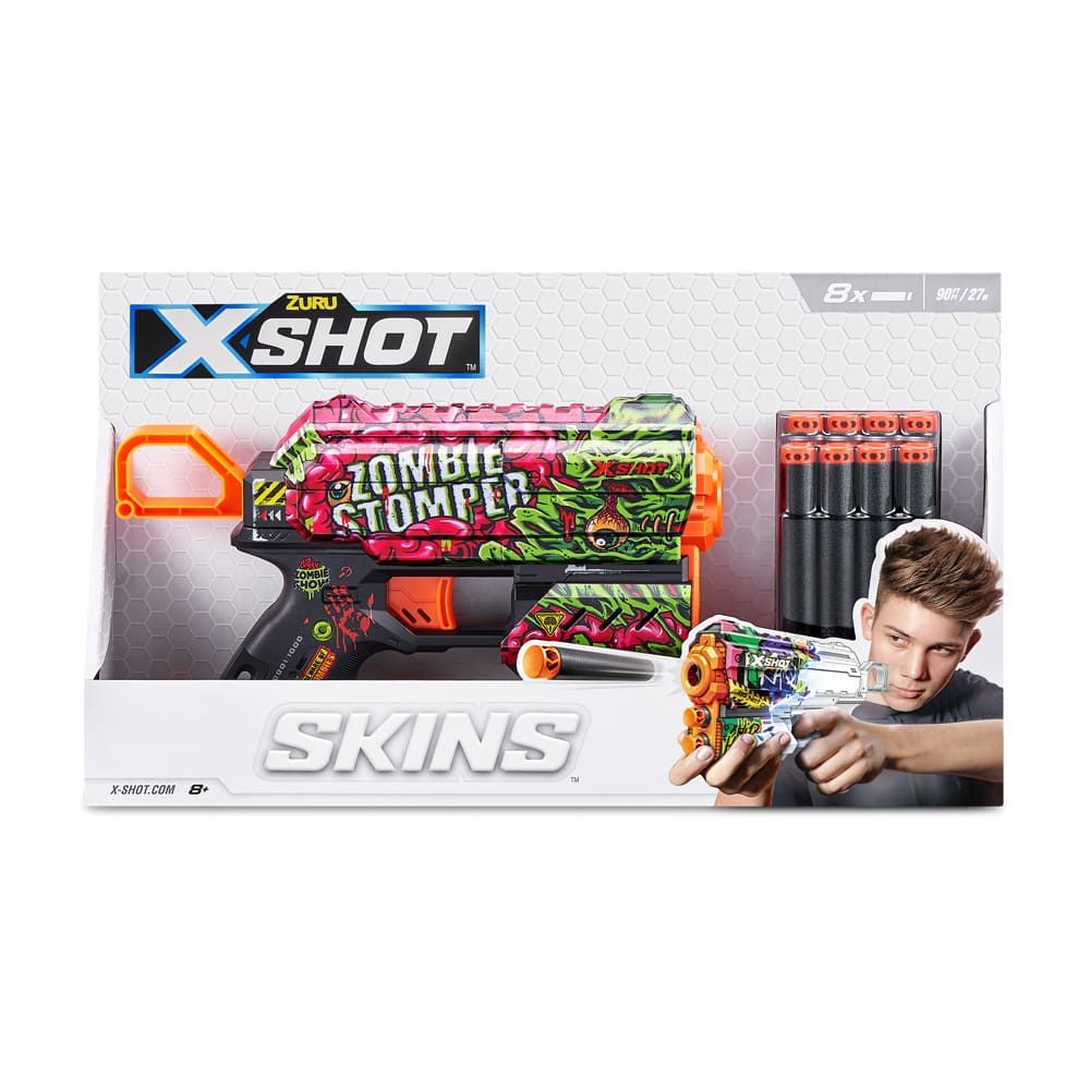 Швидкострільний бластер X-Shot Skins Flux Zombie Stomper (36516A)