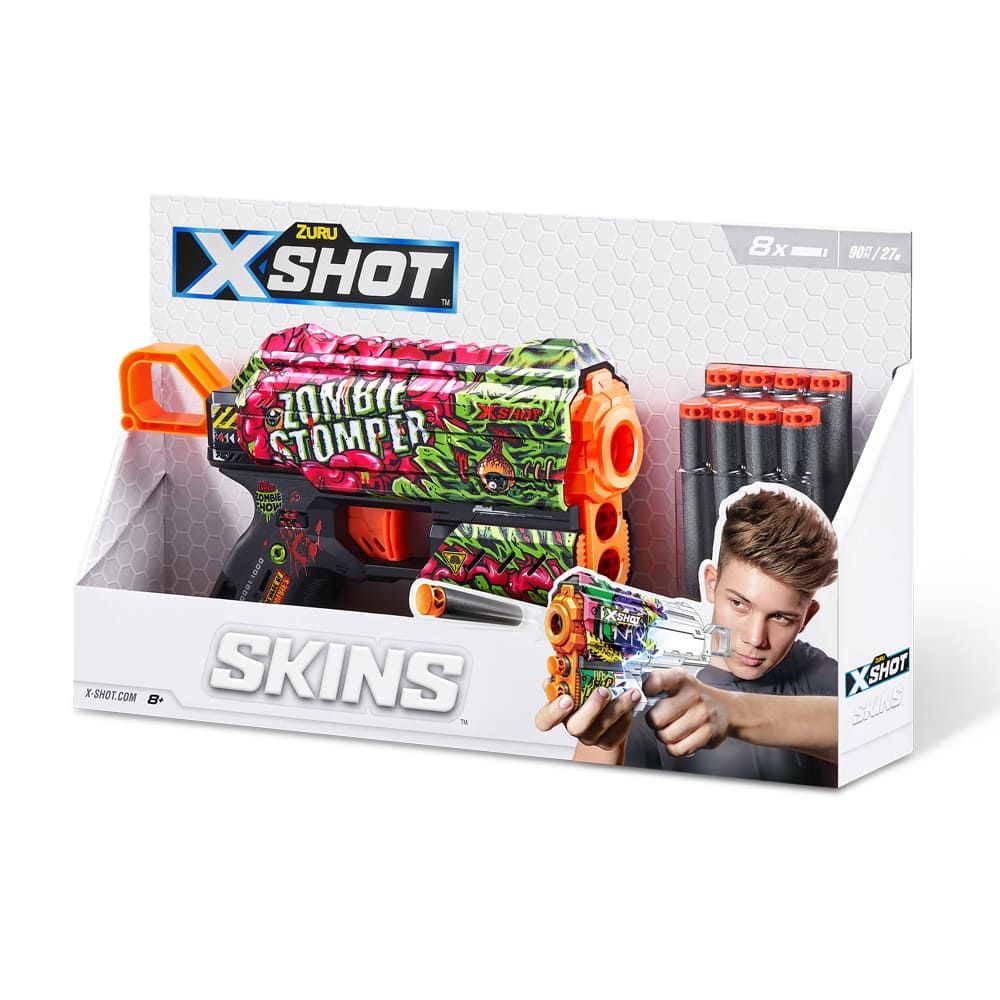 Швидкострільний бластер X-Shot Skins Flux Zombie Stomper (36516A)