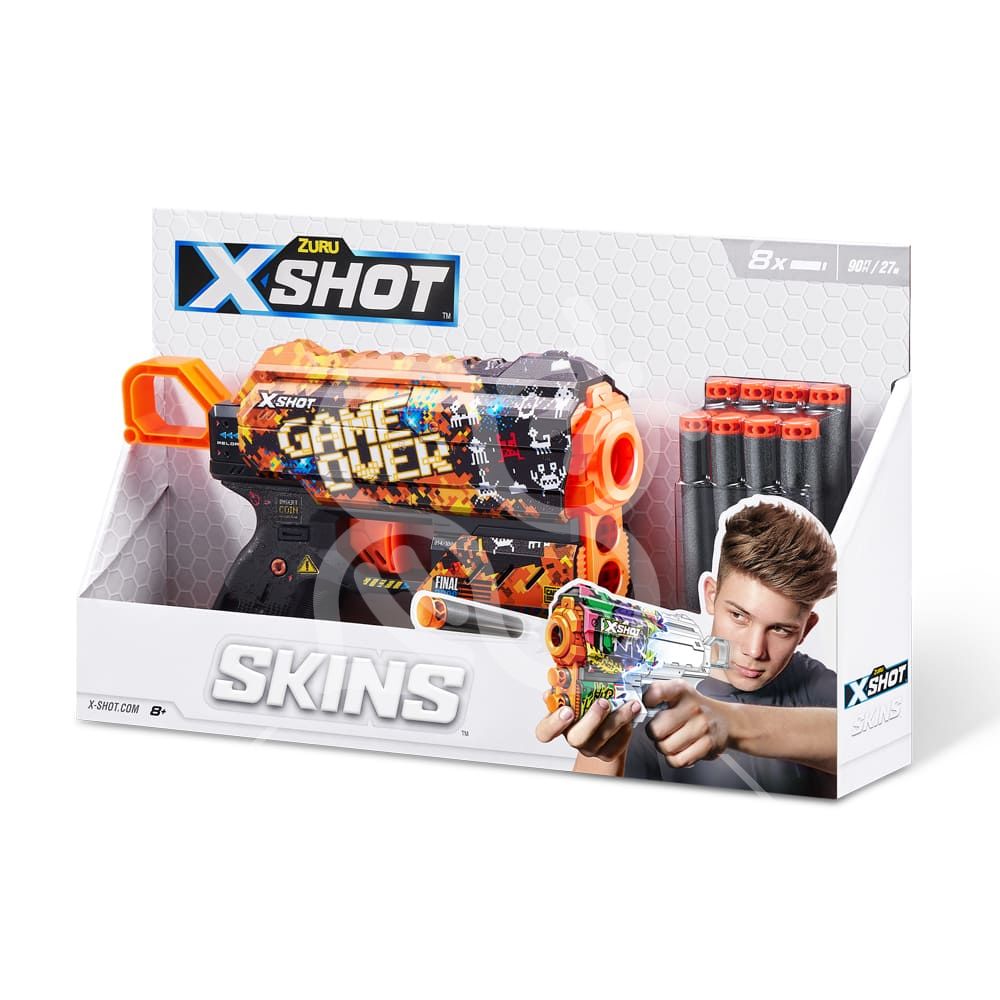 Швидкострільний бластер X-Shot Skins Flux Game Over (36516E)