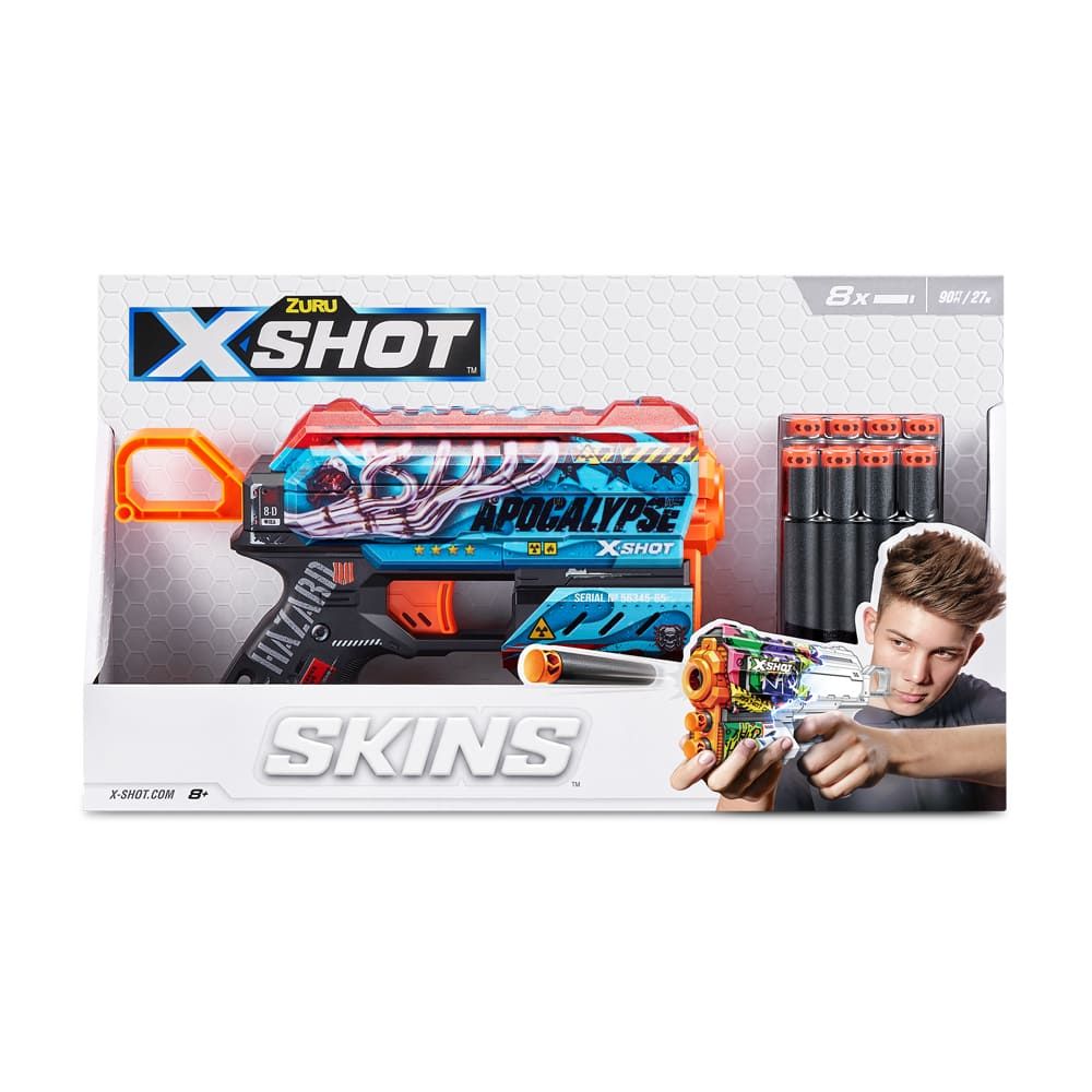Швидкострільний бластер X-Shot Skins Flux Apocalypse (36516G)