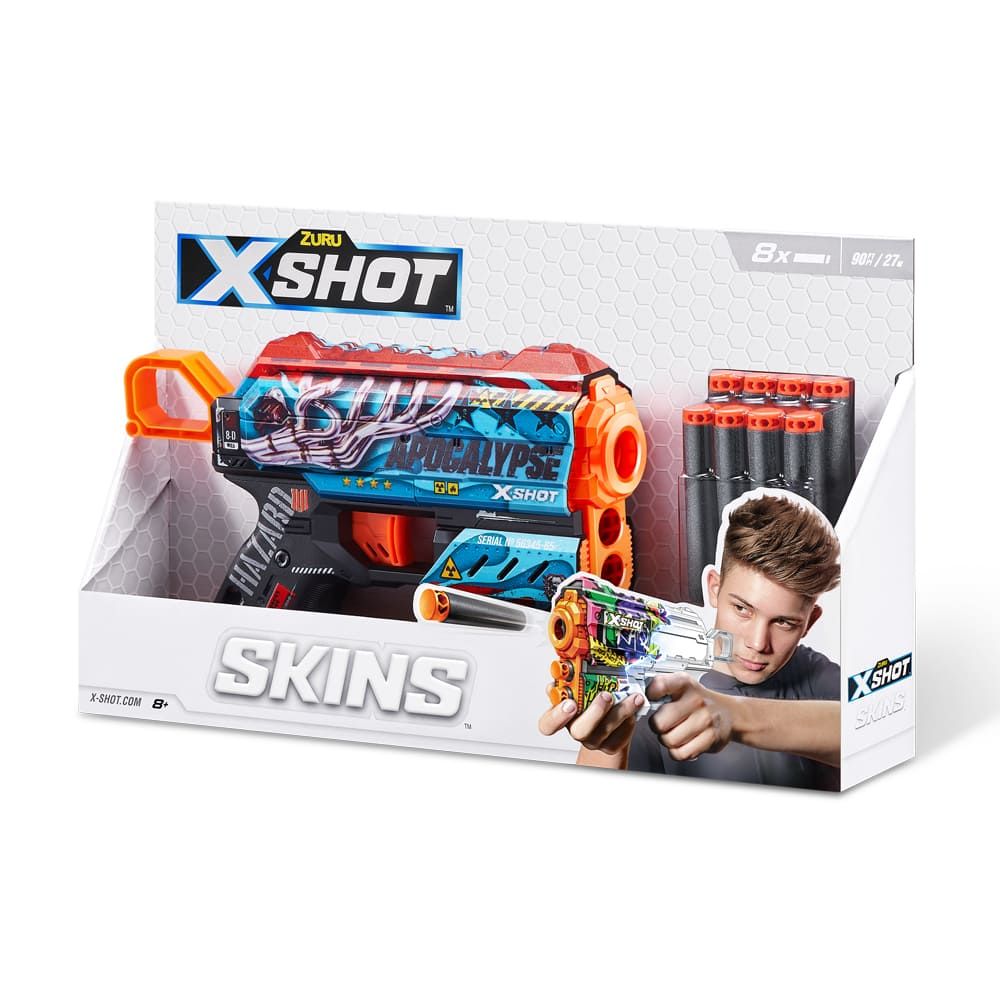 Швидкострільний бластер X-Shot Skins Flux Apocalypse (36516G)