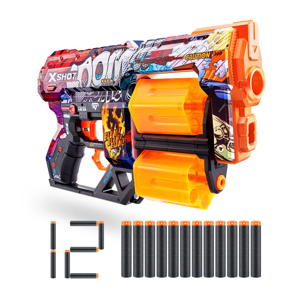 Швидкострільний бластер X-Shot Skins Dread Boom (36517A)