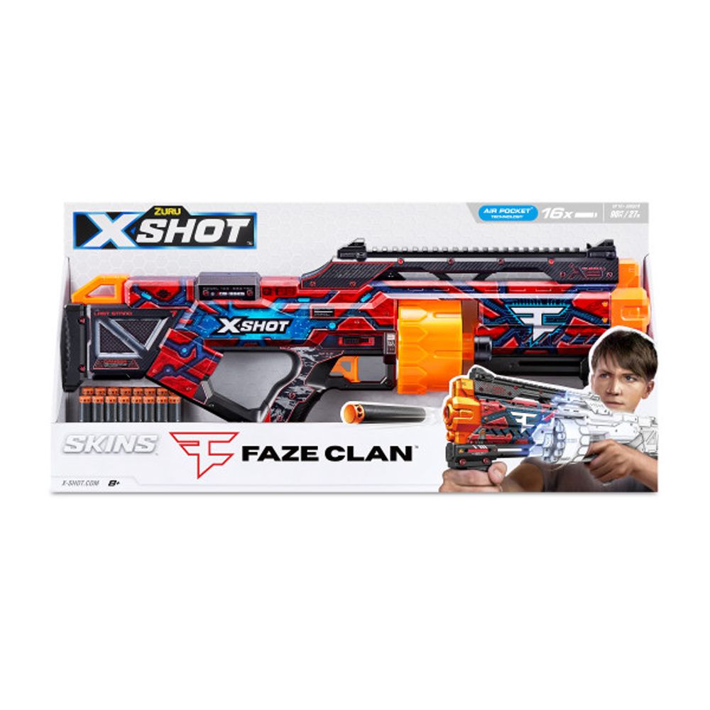Швидкострільний бластер X-Shot Skins Last Stand Faze (36518H)
