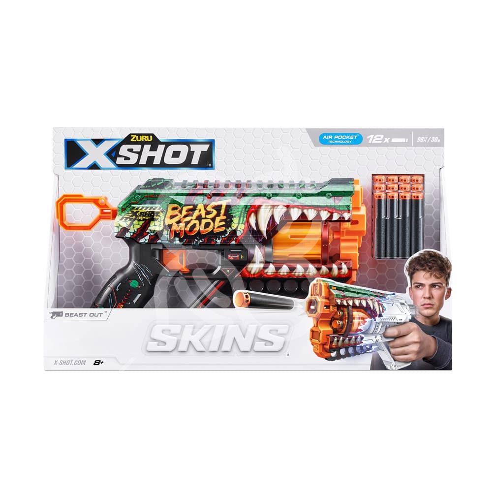 Швидкострільний бластер X-Shot Skins Griefer Beast Out (36561A)