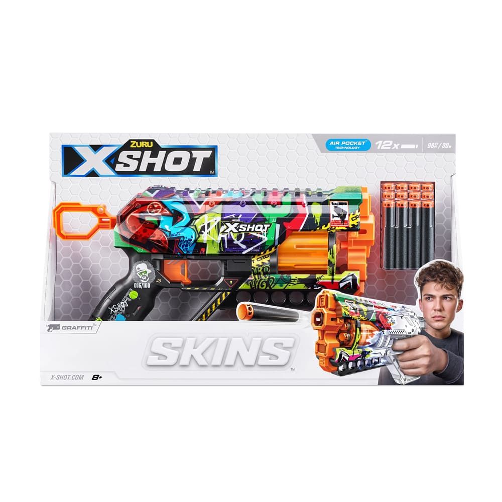 Швидкострільний бластер X-Shot Skins Griefer Graffiti (36561G)