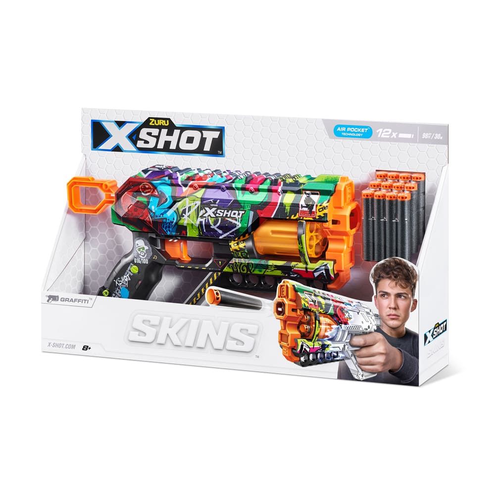 Швидкострільний бластер X-Shot Skins Griefer Graffiti (36561G)