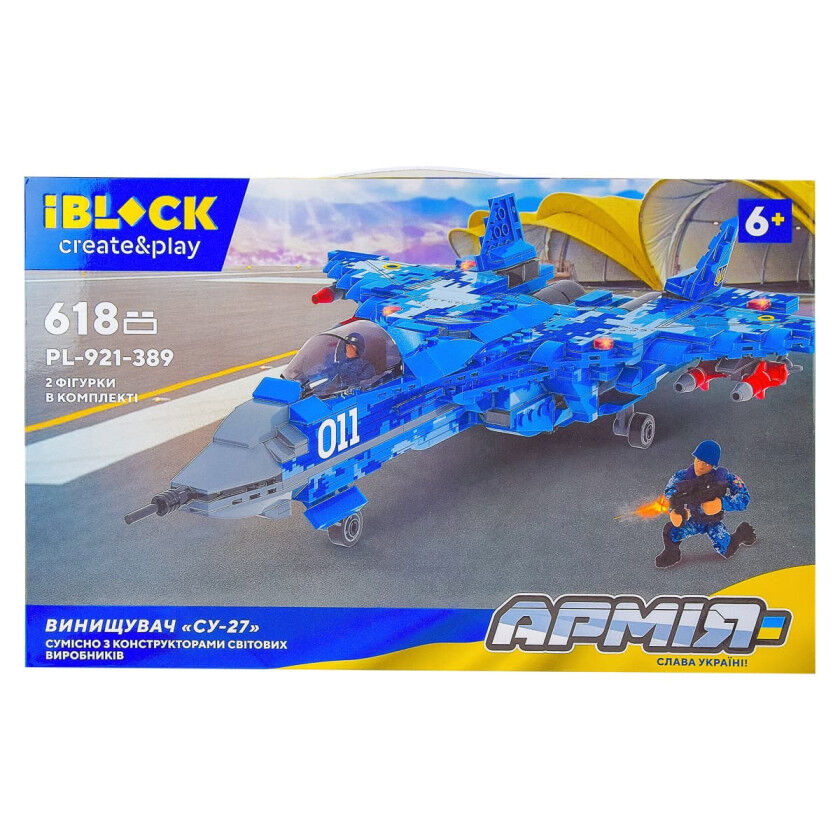 Конструктор IBLOCK Армія Винищувач СУ-27 (PL-921-389)