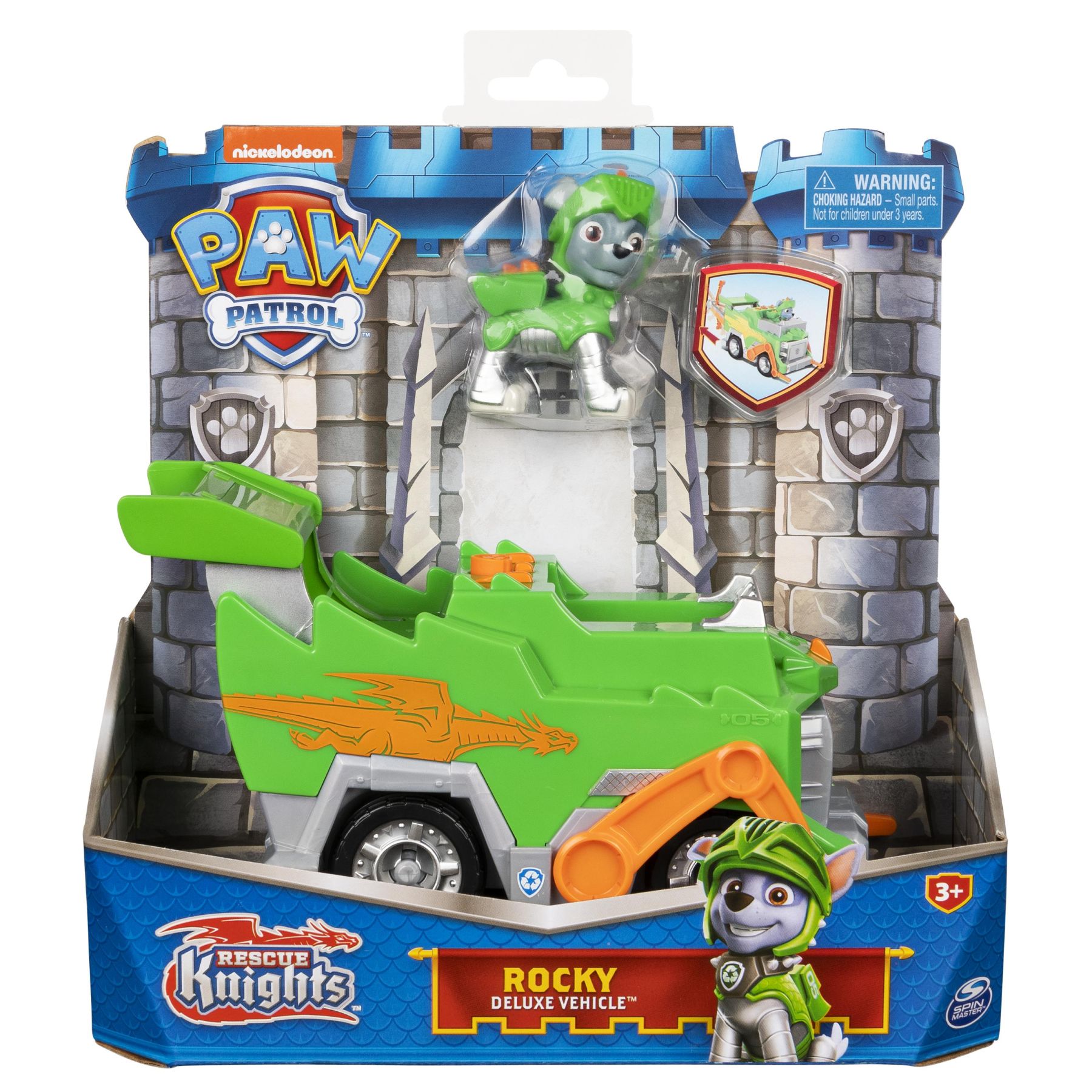 Набір Paw Patrol Лицарі Рятівний автомобіль де-люкс з водієм Роккі (SM16776/4613)