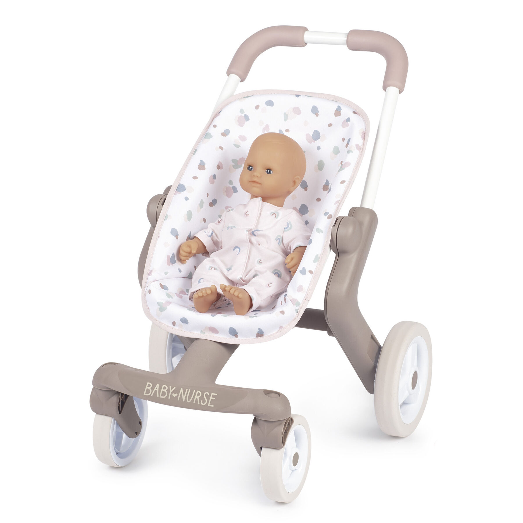 Коляска Smoby Baby Nurse Прогулянка рожева пудра (251218)