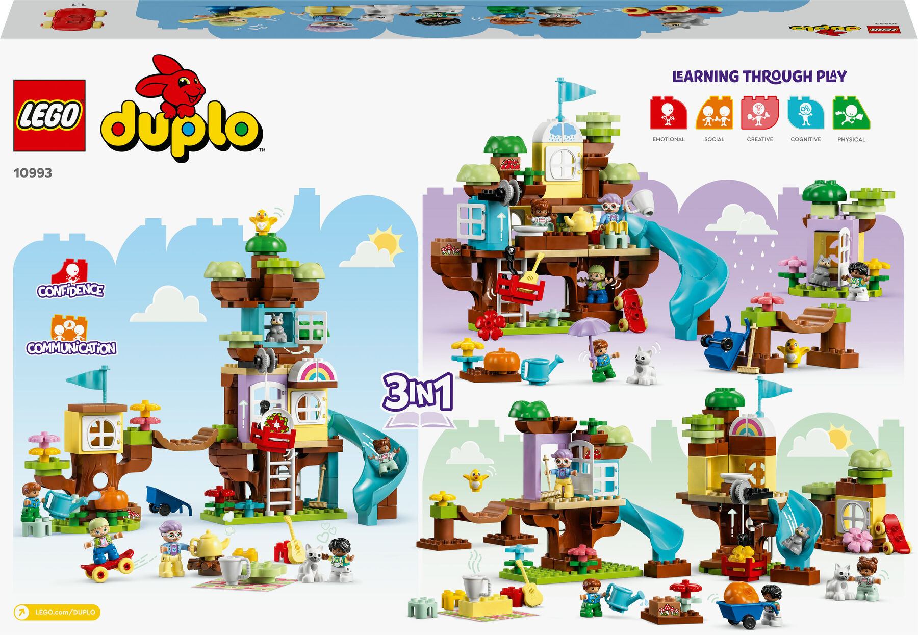 Конструктор LEGO DUPLO Будиночок на дереві 3 в 1 (10993)