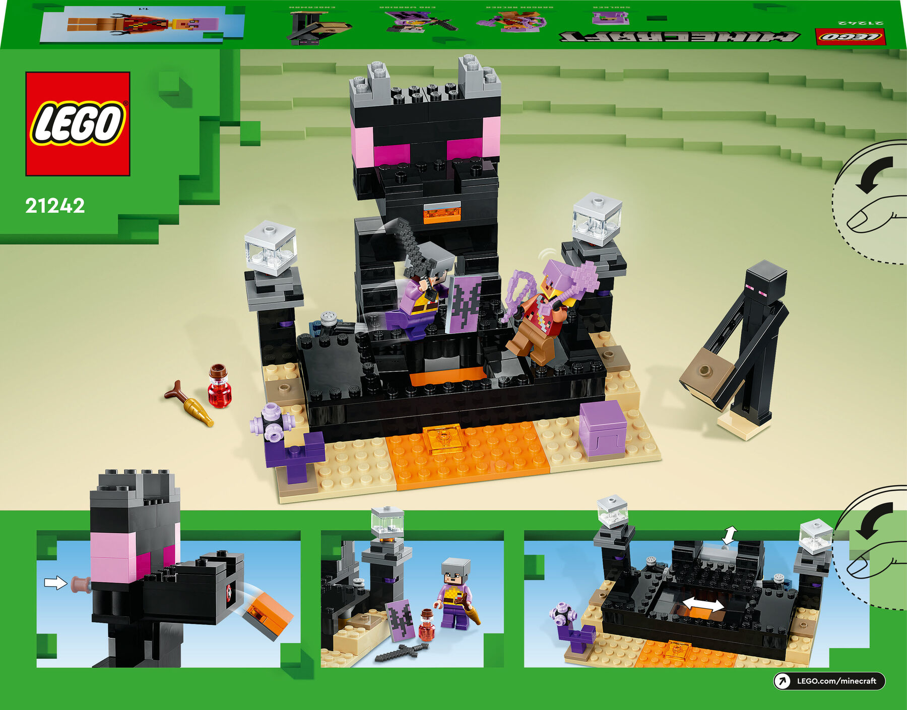 Конструктор LEGO Minecraft Кінцева арена (21242)