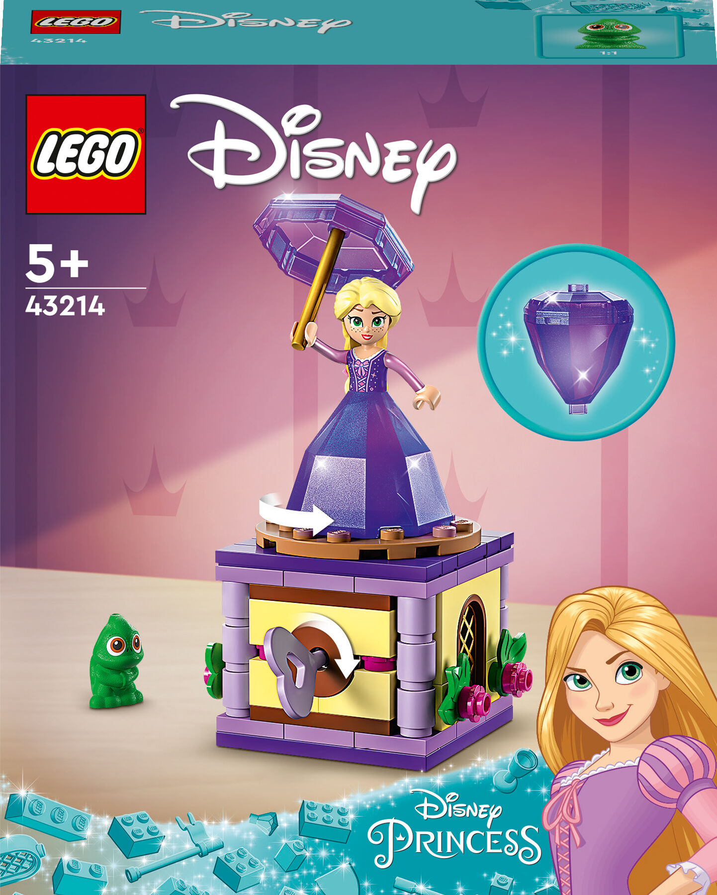 Конструктор LEGO Disney Princess Рапунцель що обертається (43214)