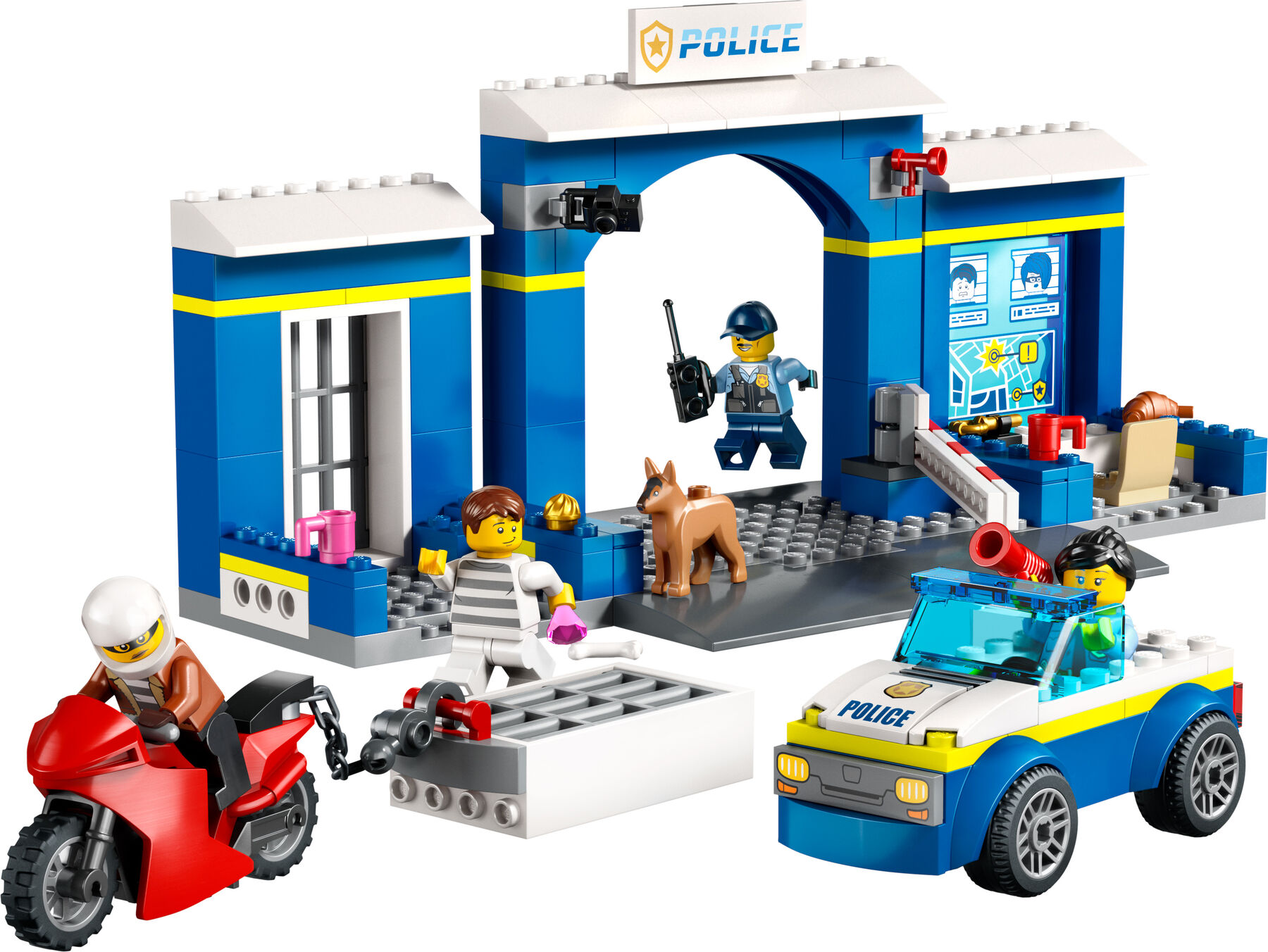 Конструктор LEGO City Переслідування на поліцейській дільниці (60370)
