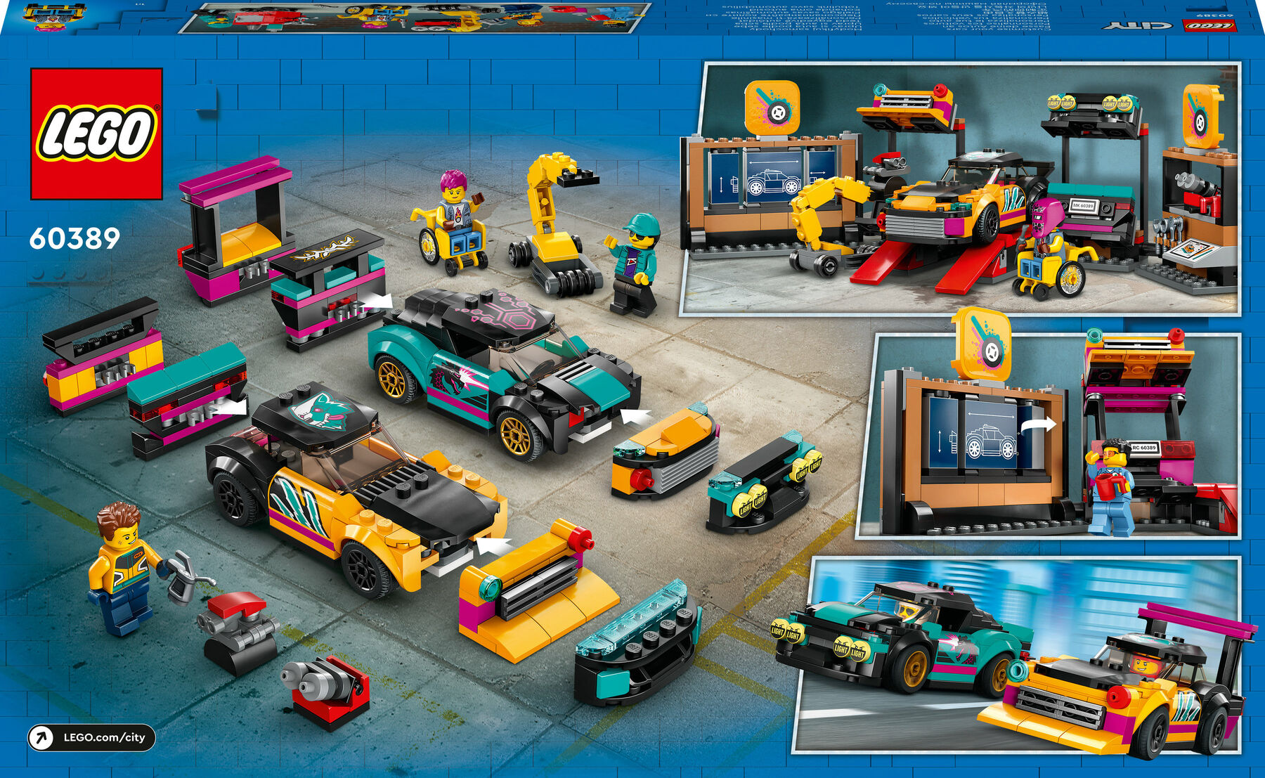 Конструктор LEGO City Тюнінг-ательє (60389)