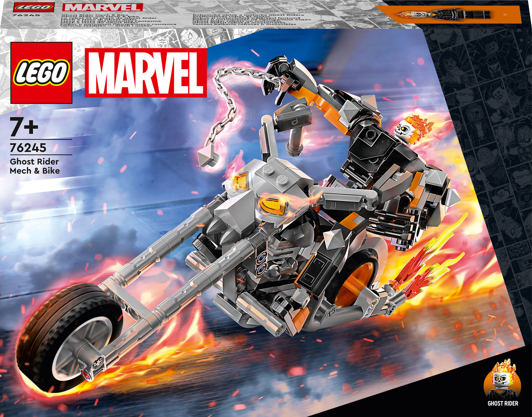 Конструктор LEGO Marvel Примарний Вершник: робот і мотоцикл (76245)