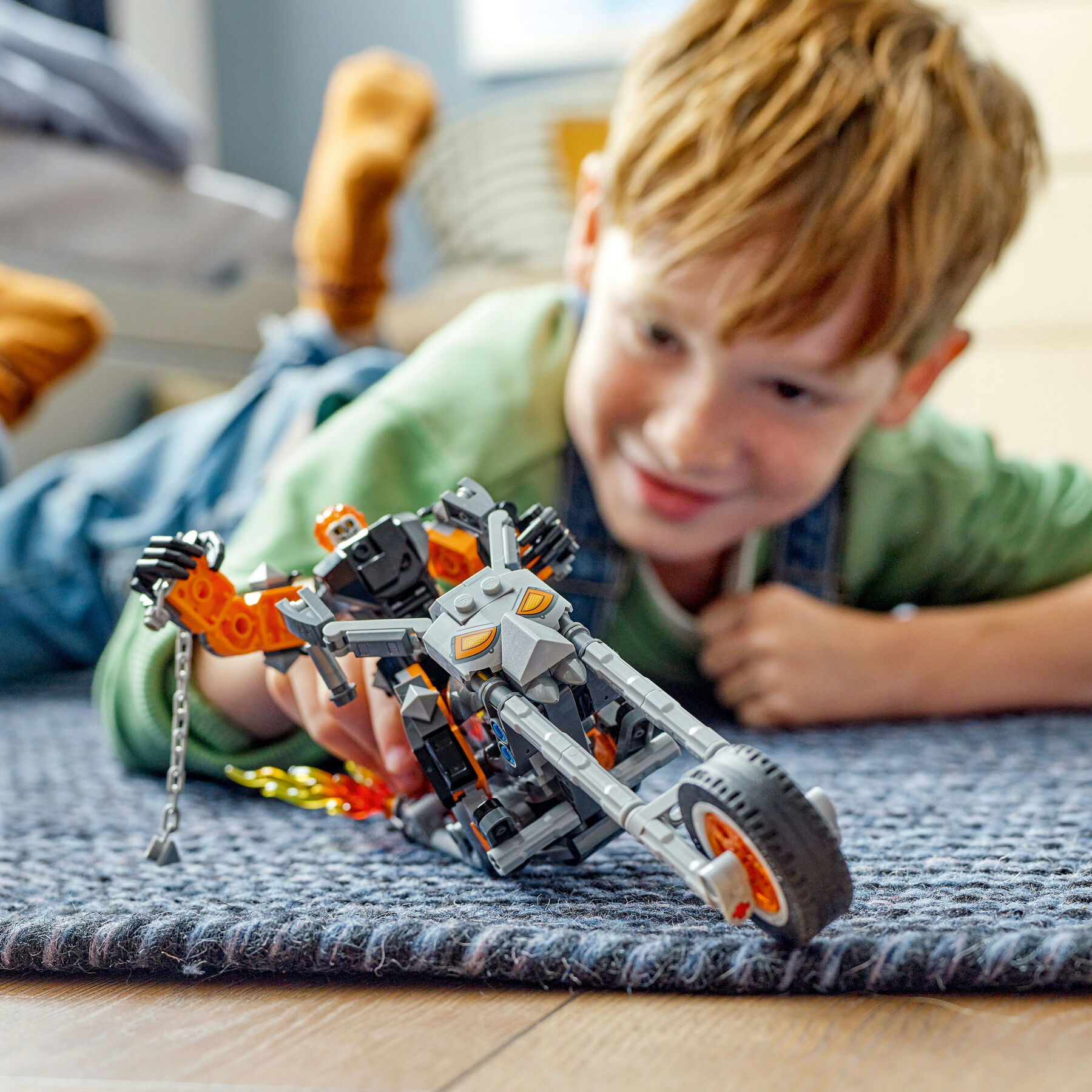 Конструктор LEGO Marvel Примарний Вершник: робот і мотоцикл (76245)