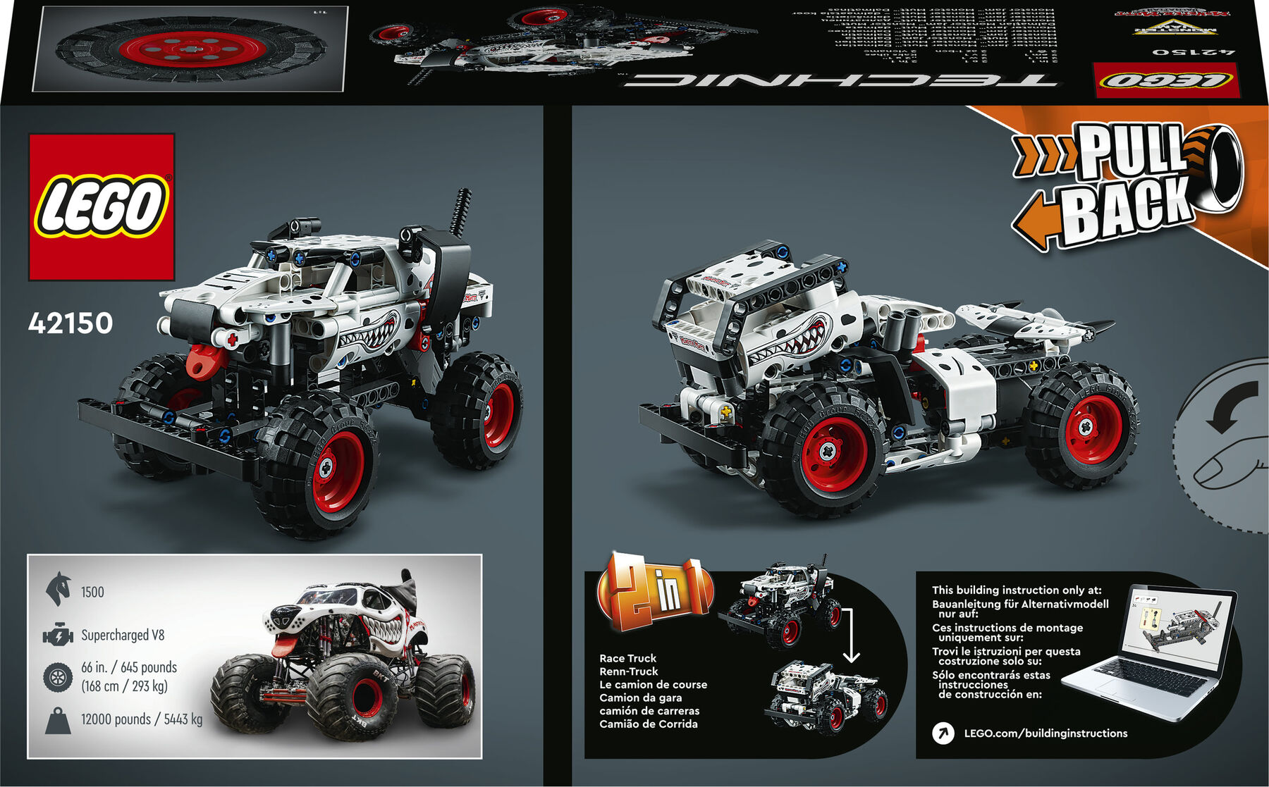 Конструктор LEGO Technic Monster Jam Monster Mutt Dalmatian (42150)