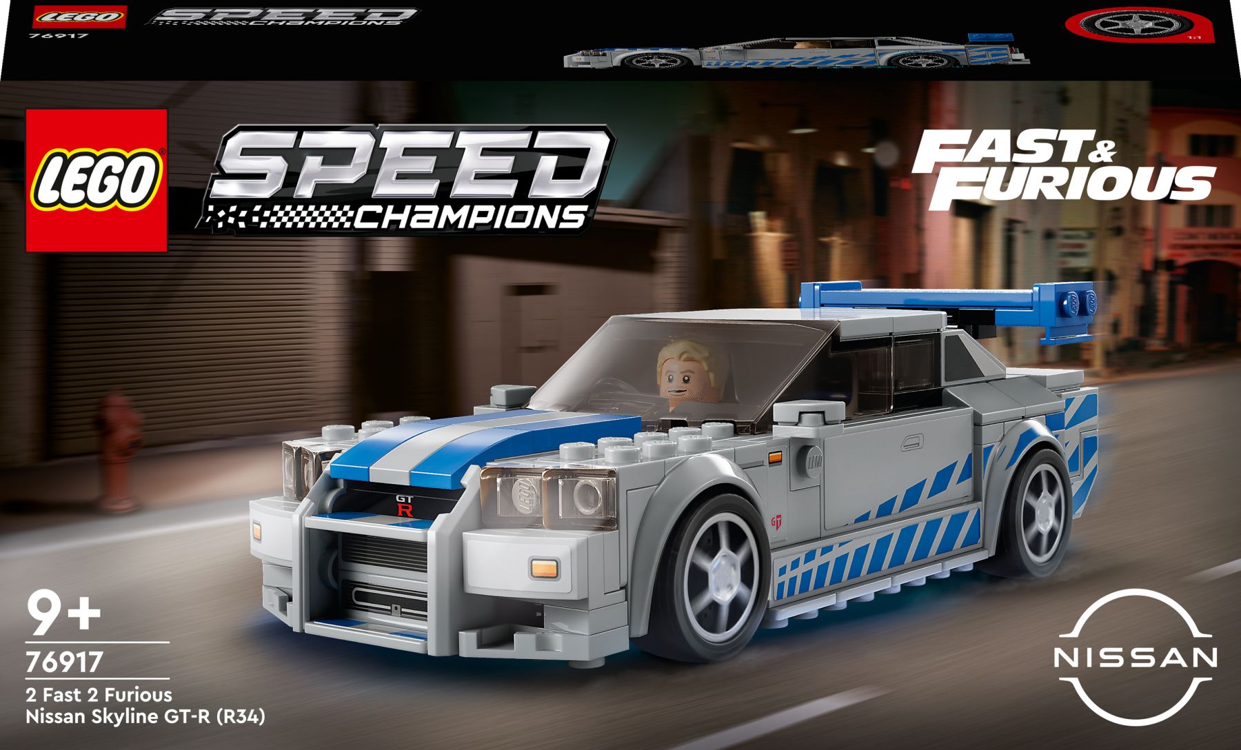 Конструктор LEGO Speed Champions «Подвійний форсаж» Nissan Skyline GT-R (R34) (76917)