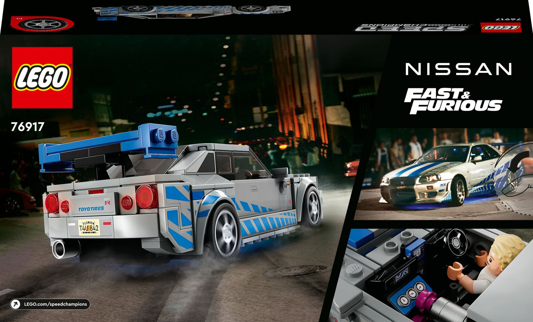 Конструктор LEGO Speed Champions «Подвійний форсаж» Nissan Skyline GT-R (R34) (76917)
