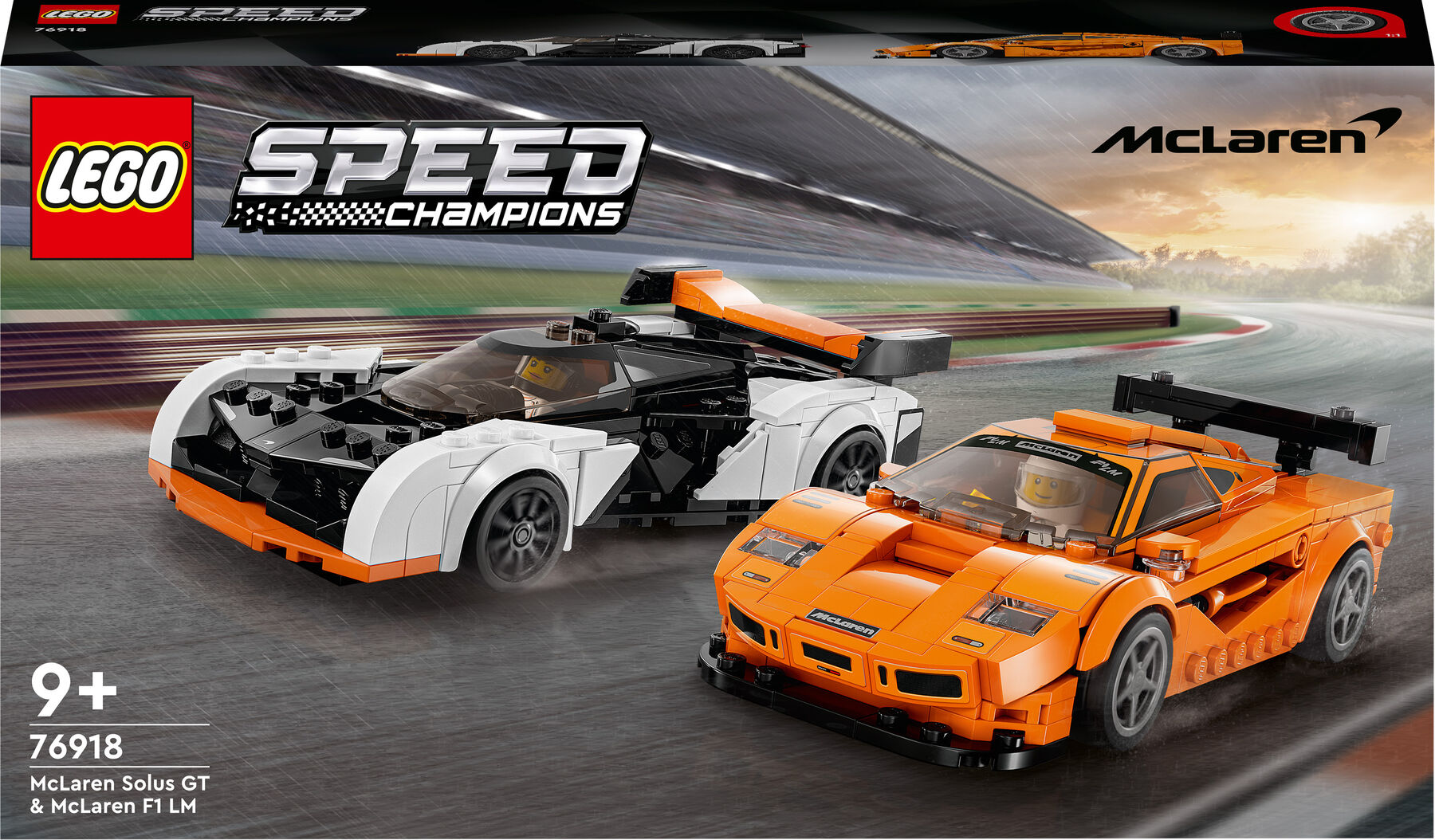 Конструктор LEGO Speed Champions McLaren Solus GT і McLaren F1 LM (76918)