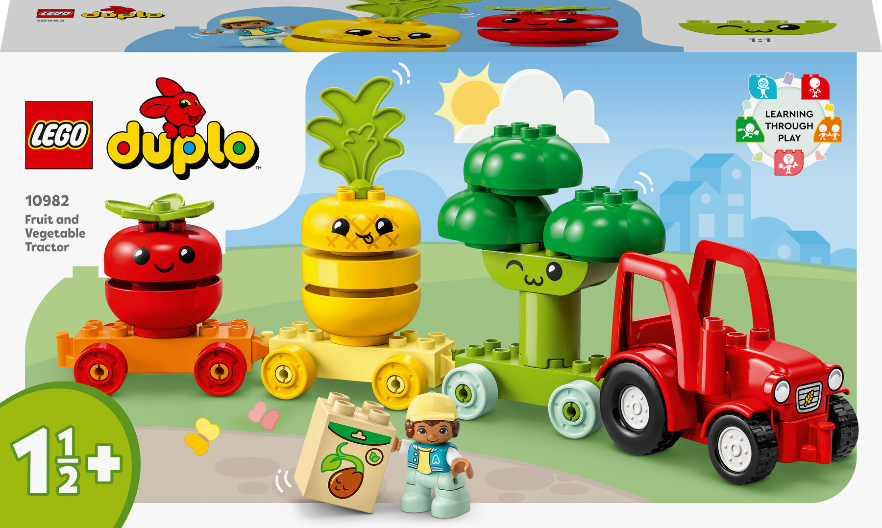 Конструктор LEGO DUPLO Трактор для вирощування фруктів та овочів (10982)