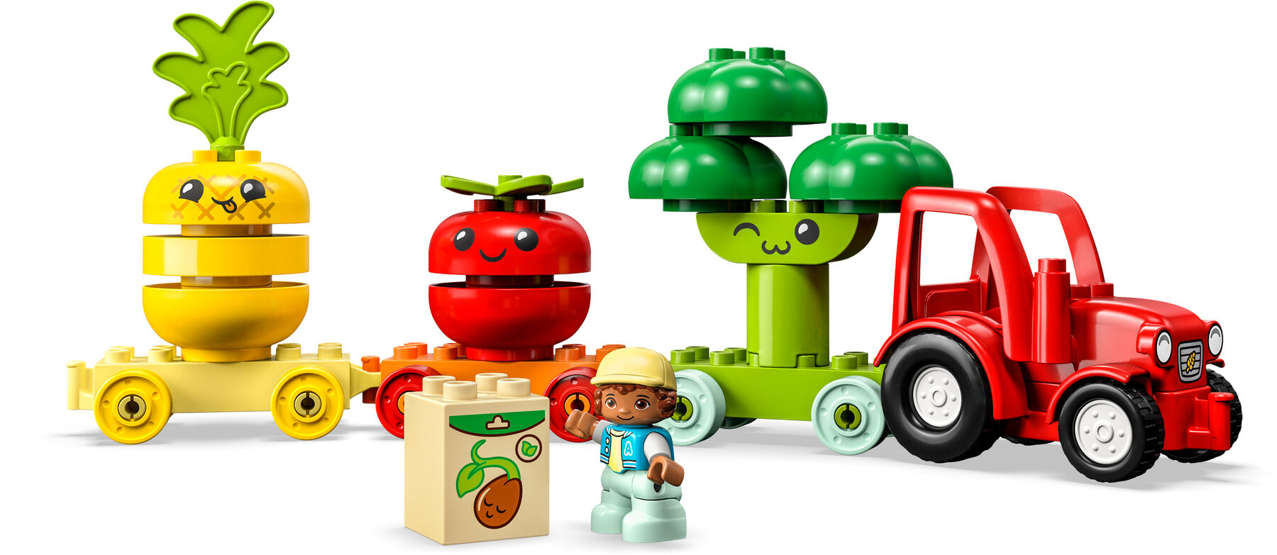 Конструктор LEGO DUPLO Трактор для вирощування фруктів та овочів (10982)