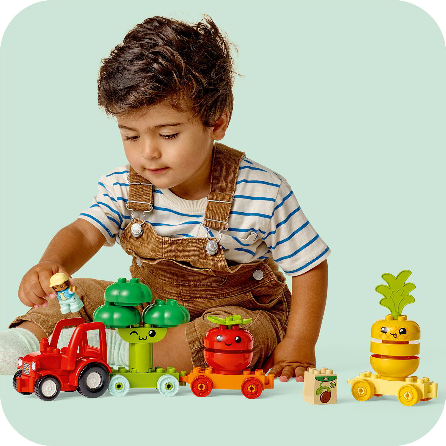Конструктор LEGO DUPLO Трактор для вирощування фруктів та овочів (10982)