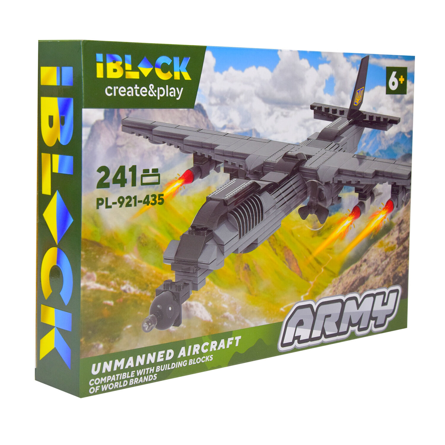 Конструктор IBLOCK Army Літак 241 деталь (PL-921-435)