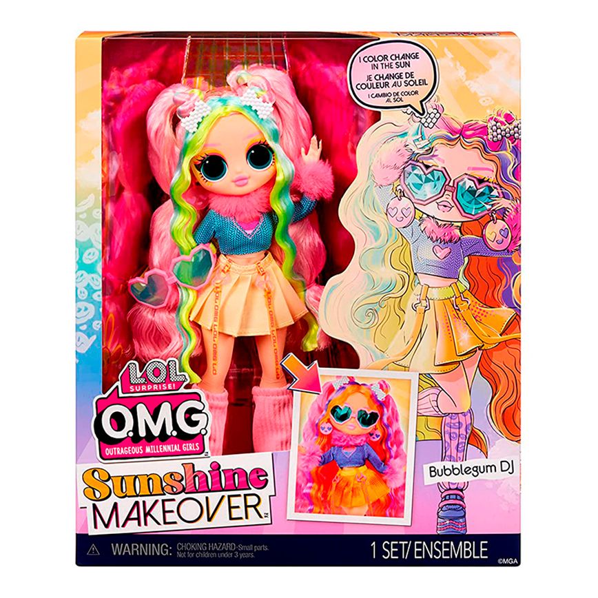 Лялька LOL Surprise OMG Sunshine makeover DJ Баблгам (589426)