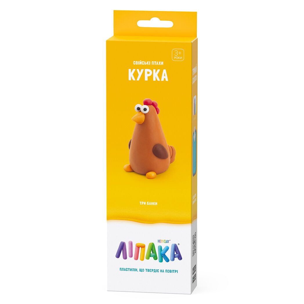 Набір пластиліну Ліпака Свійські птахи Курка (30095-UA01)
