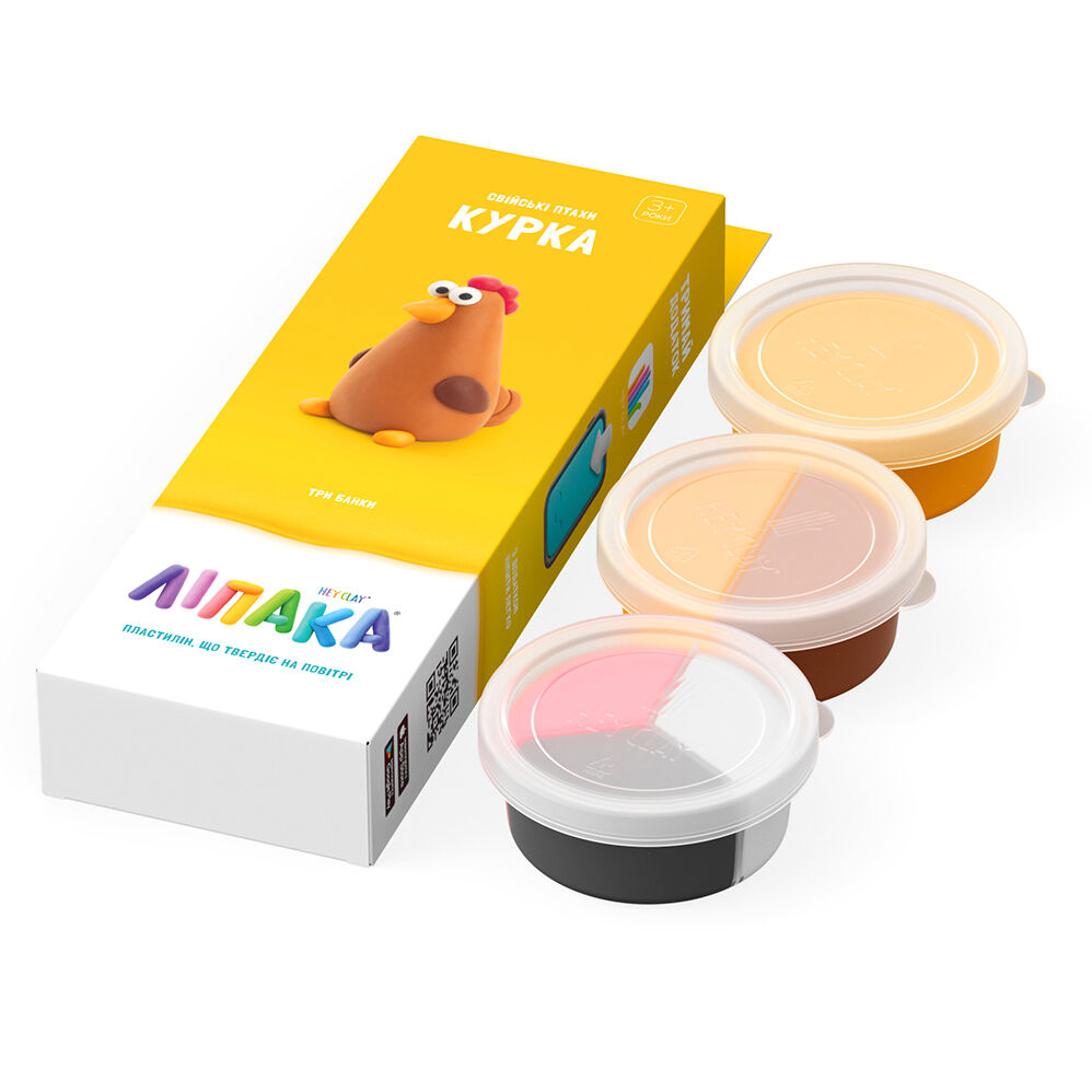 Набір пластиліну Ліпака Свійські птахи Курка (30095-UA01)