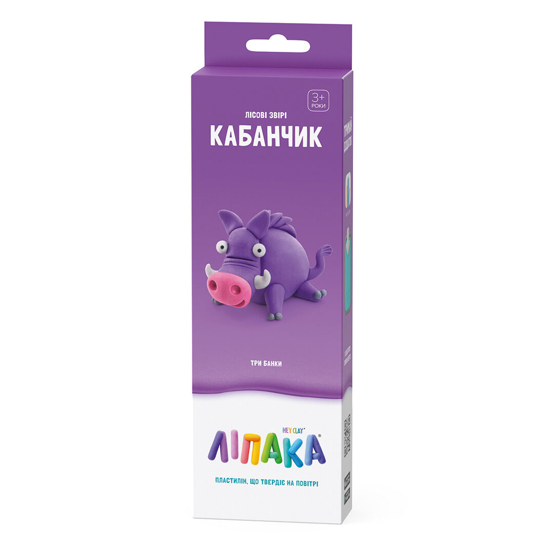 Набір пластиліну Ліпака Лісові звірі Кабанчик (30109-UA01)