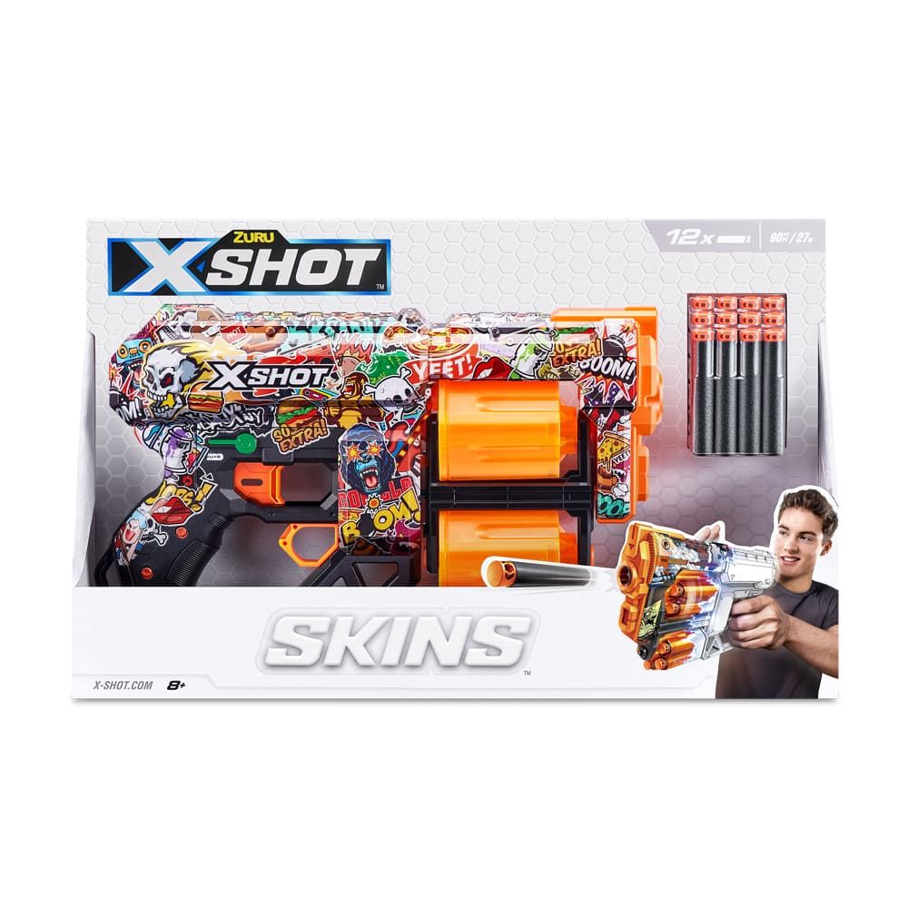 Швидкострільний бластер X-SHOT Skins Dread Sketch (36517H)
