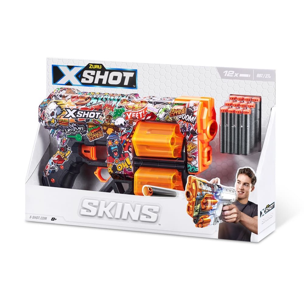 Швидкострільний бластер X-SHOT Skins Dread Sketch (36517H)