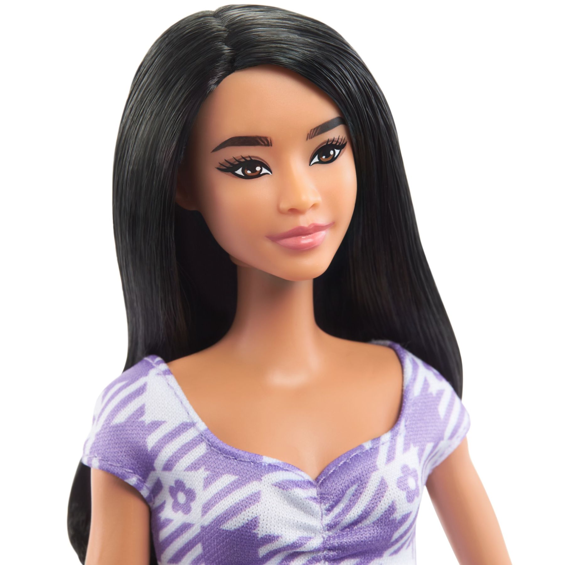 Лялька Barbie Fashionistas у сукні з фігурним вирізом (HJR98)