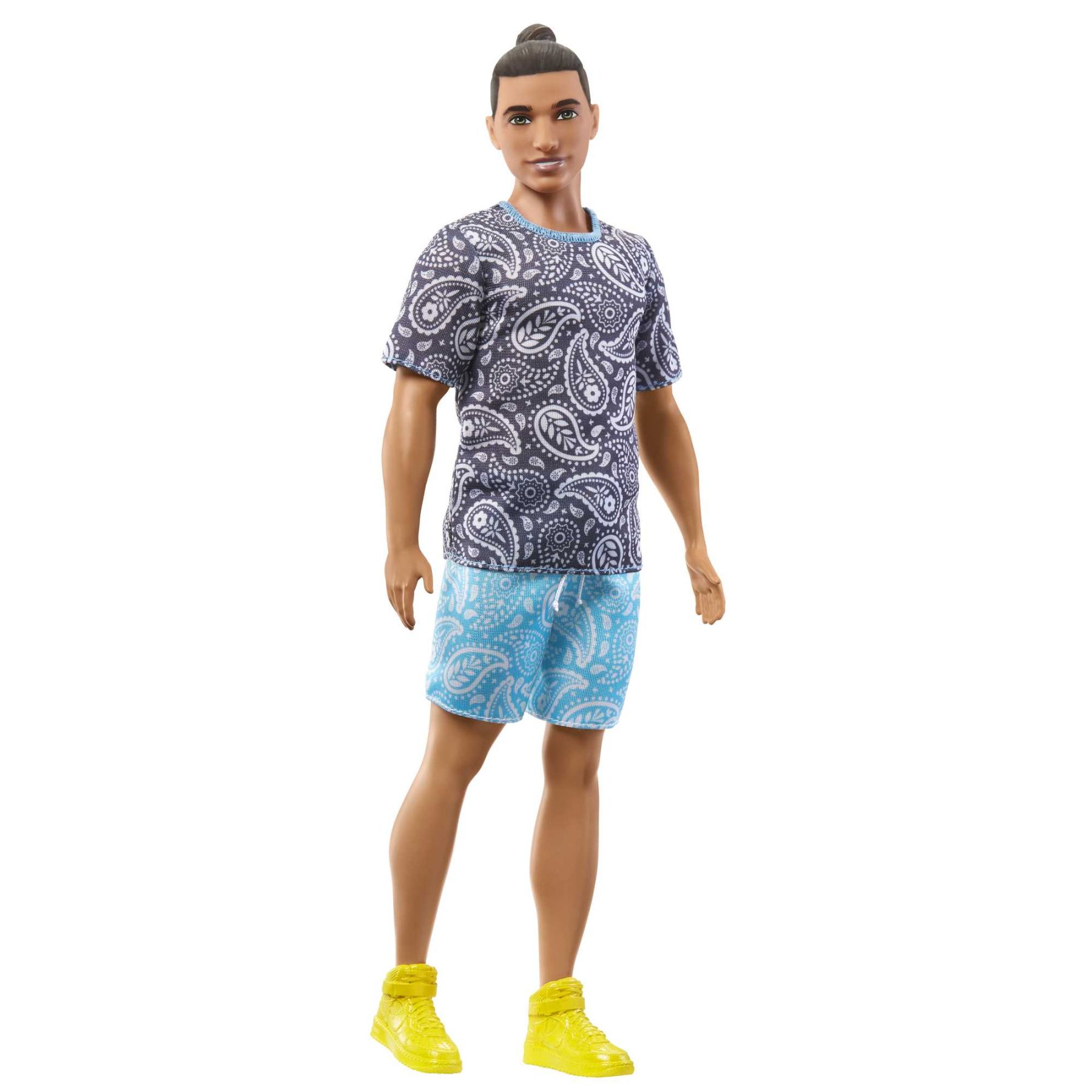 Лялька Barbie Fashionistas Кен у футболці з візерунком пейслі (HJT09)
