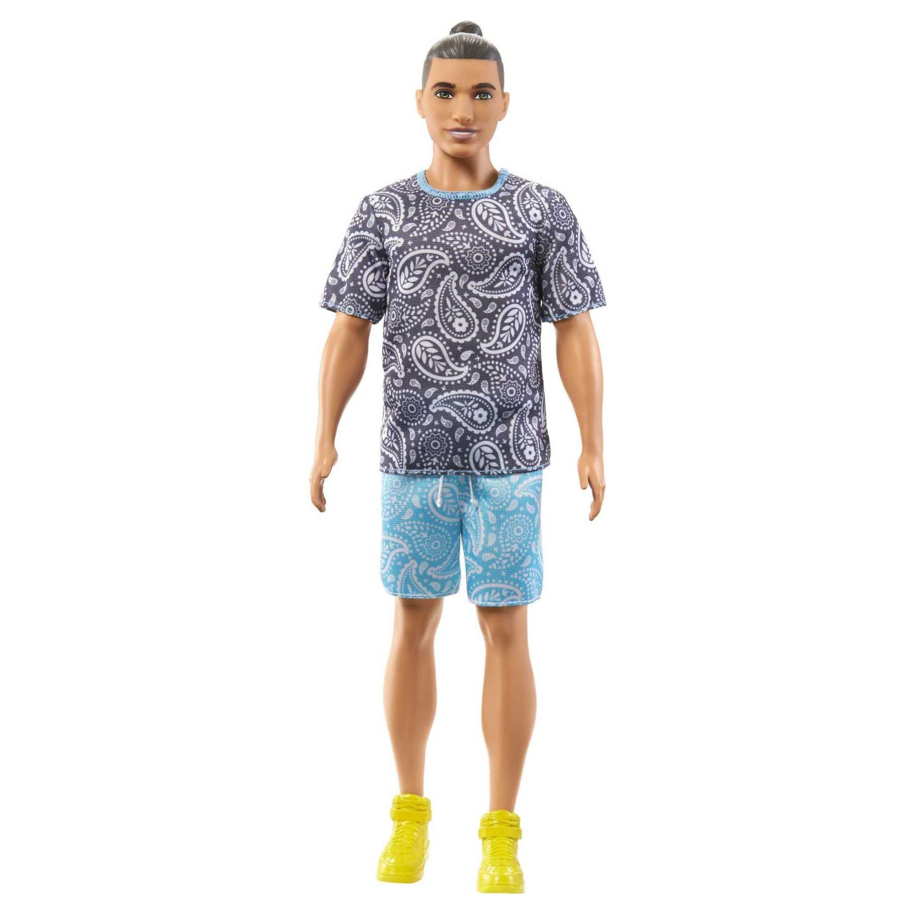 Лялька Barbie Fashionistas Кен у футболці з візерунком пейслі (HJT09)