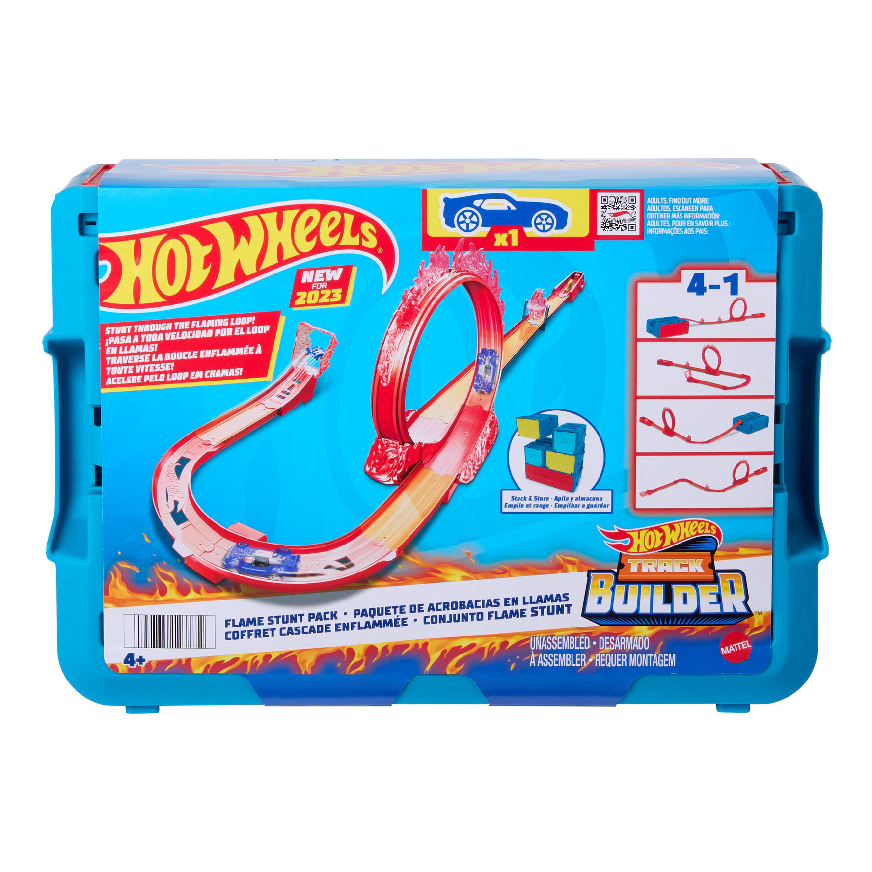 Трек Hot Wheels Track builder Вогняні трюки (HMC04)
