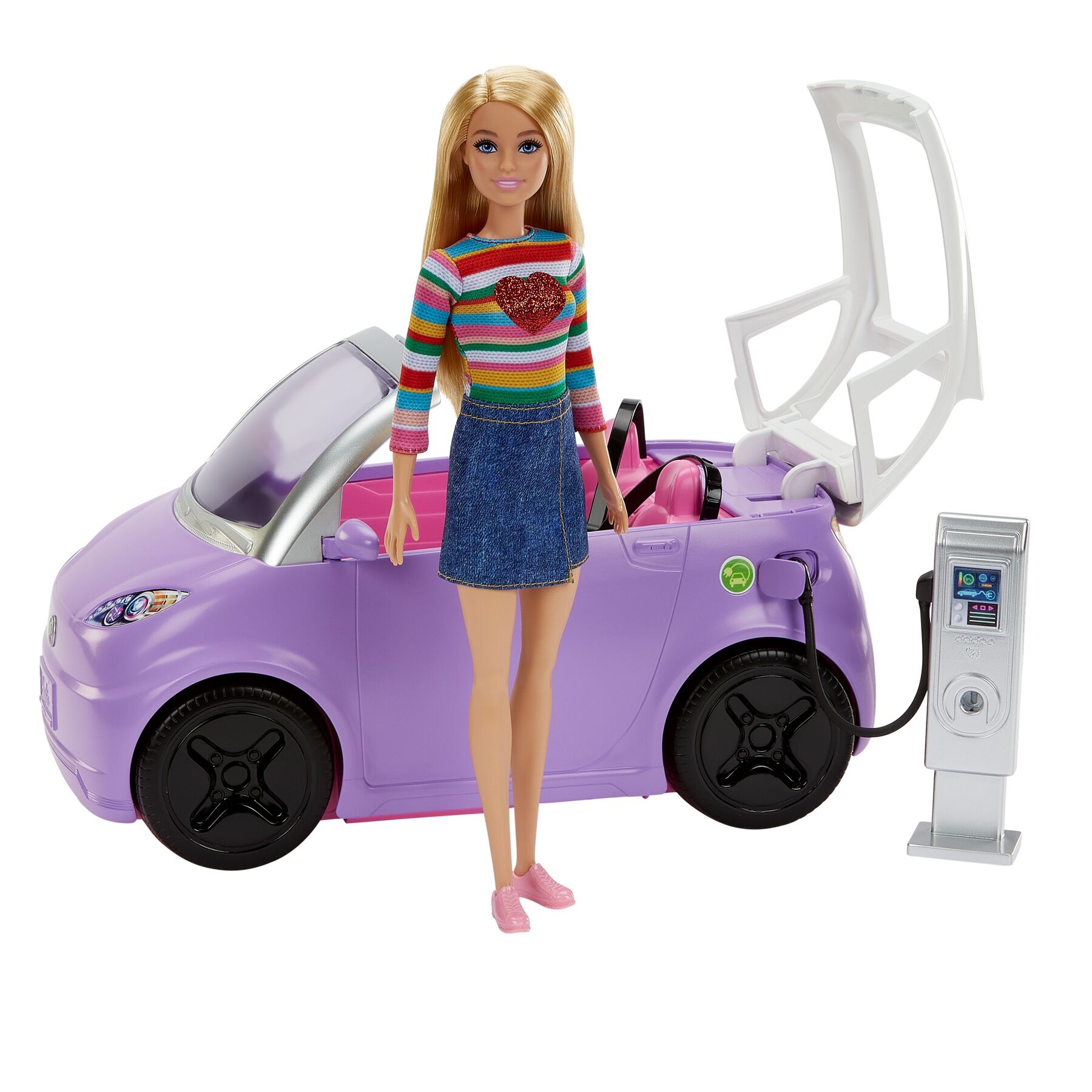 Машинка Barbie Електрокар з відкидним верхом (HJV36)