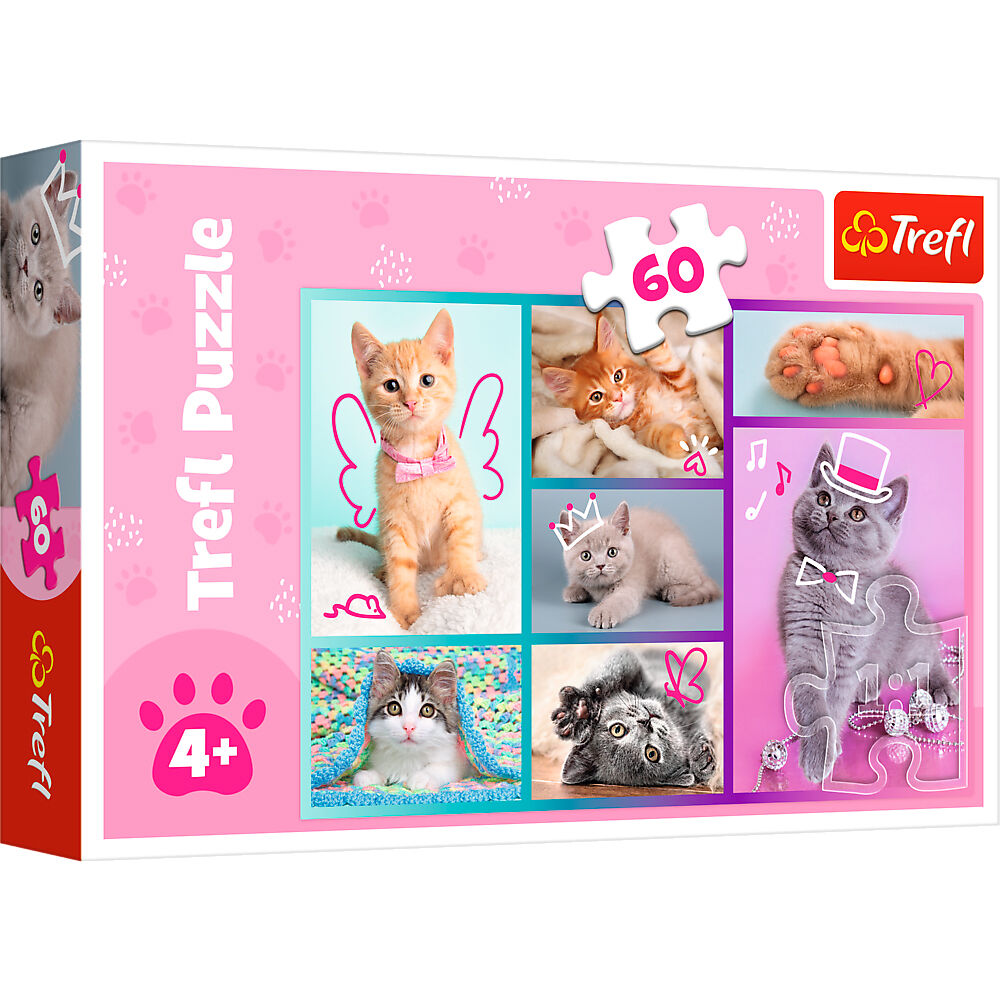 Пазли Trefl Чарівні котенята 60 елементів (17373)
