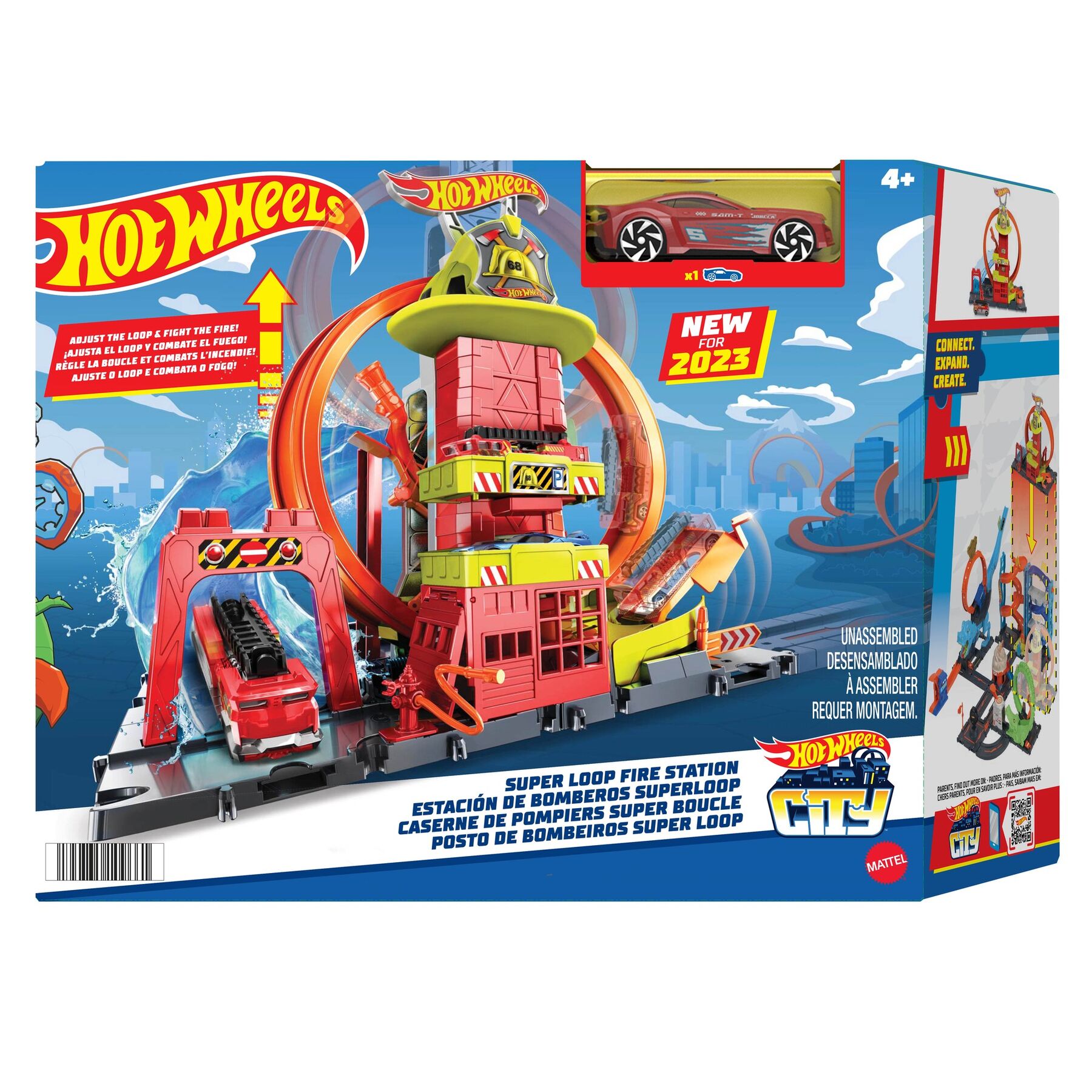 Ігровий набір Hot Wheels City Супер петля з пожежною станцією (HKX41)