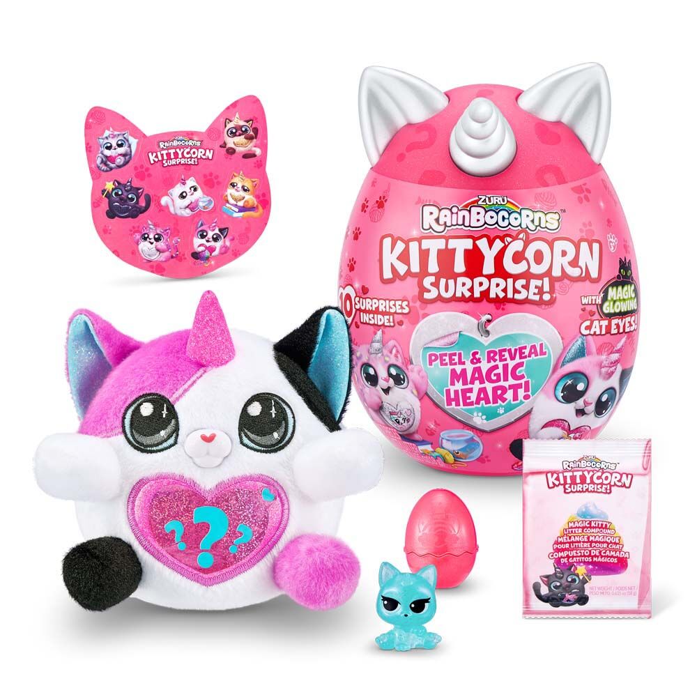 М'яка іграшка Rainbocorn-D Kittycorn Bengal cat surprise (9259D)