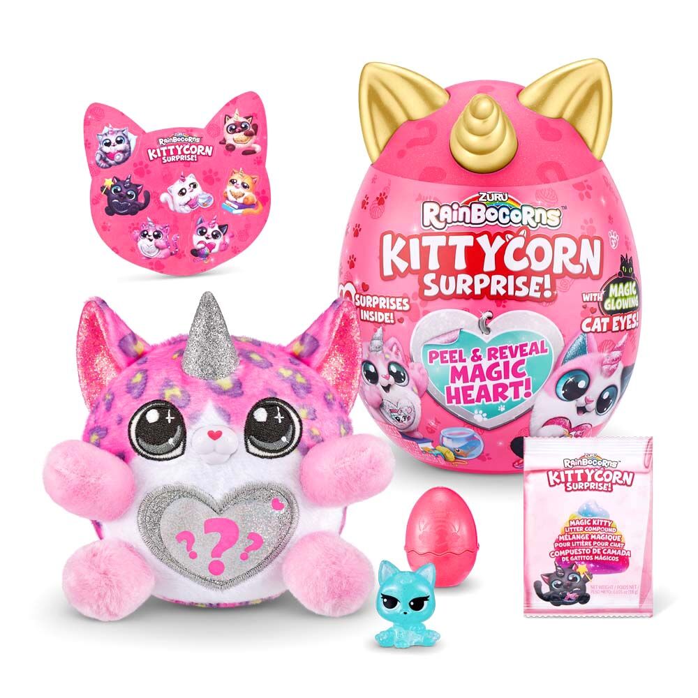 ​М’яка іграшка Rainbocorn-E Kittycorn Bengal cat surprise (9259E)