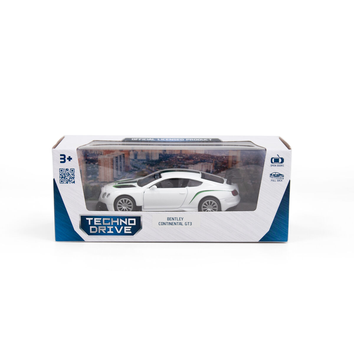 Автомодель TechnoDrive Bentley Continental GT3 білий (250258)
